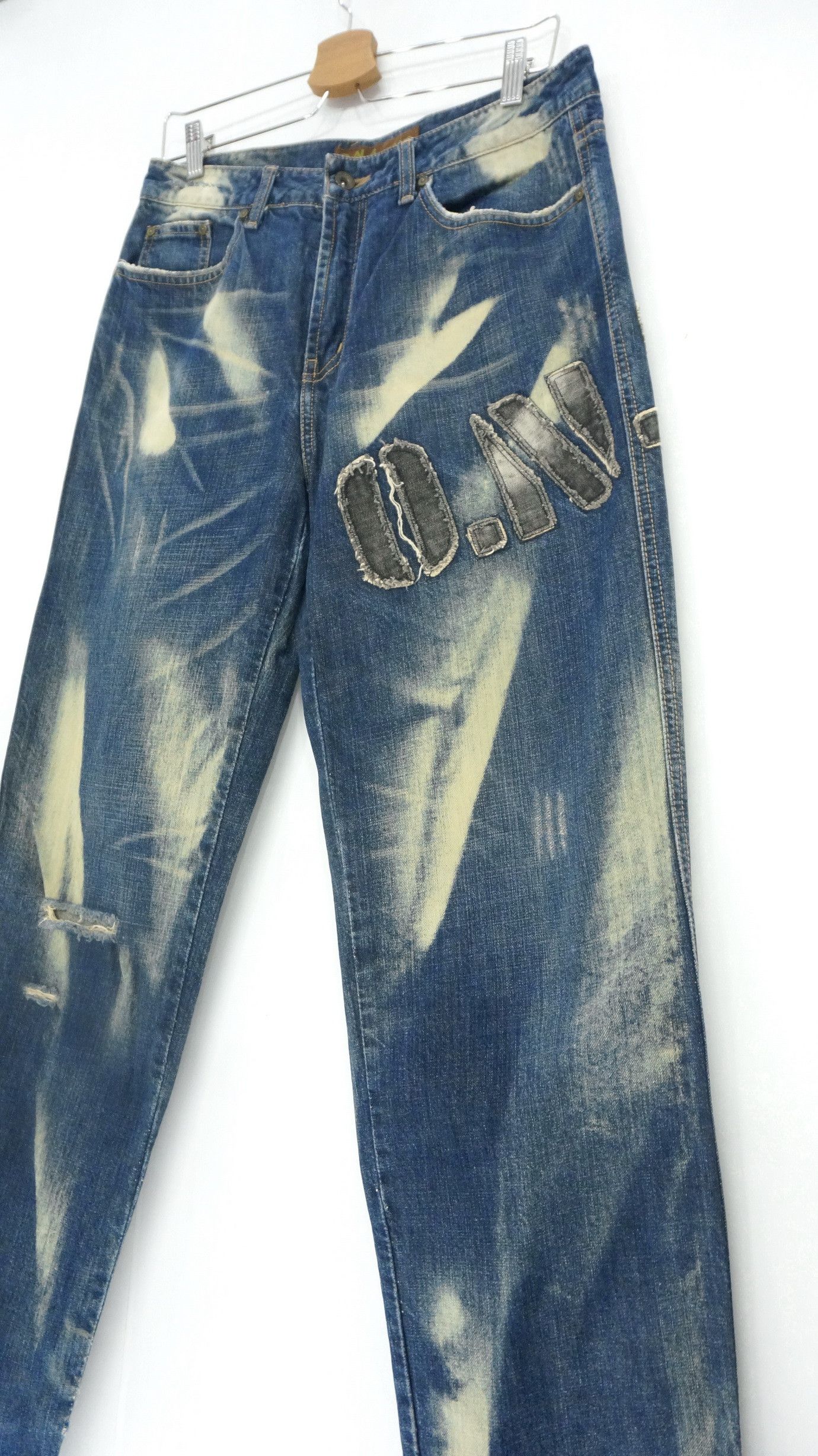 Japanese Brand 💥 ONG Vintage Japan Tint Acid Wash Jeans Size US 30 / EU 46 - 3 Thumbnail