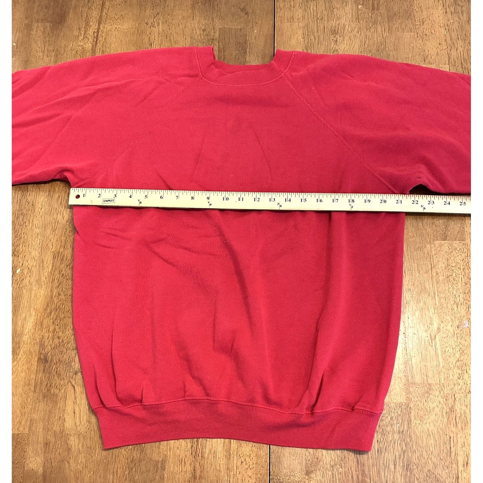 Hanes VINTAGE Hanes Sweatshirt Crewneck Red XL 80s Games Men Pullover Size US XL / EU 56 / 4 - 4 Thumbnail