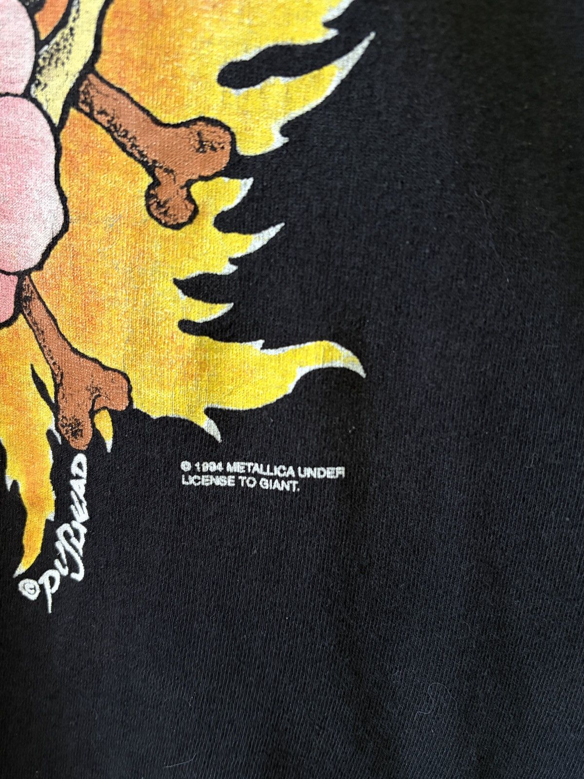 Giant Vintage 1994 Metallica Pushead Skull Sun Giant Tee L Size US L / EU 52-54 / 3 - 5 Thumbnail