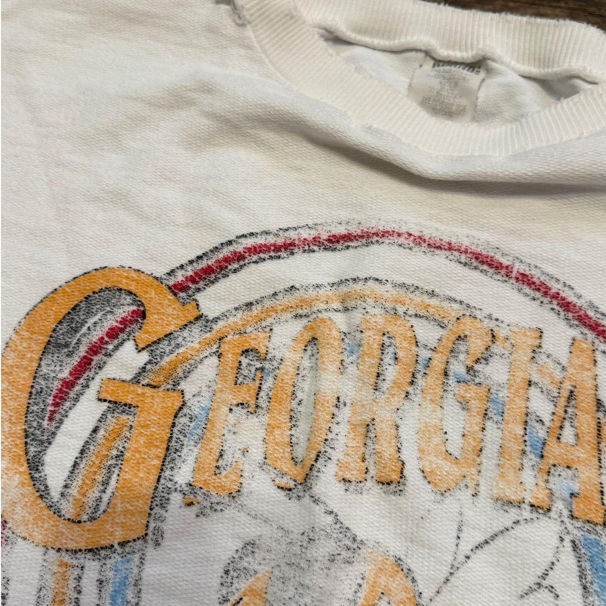 Vintage Vintage 90s Georgia Tech Yellow Jackets Cropped Crewneck Size S / US 4 / IT 40 - 6 Thumbnail