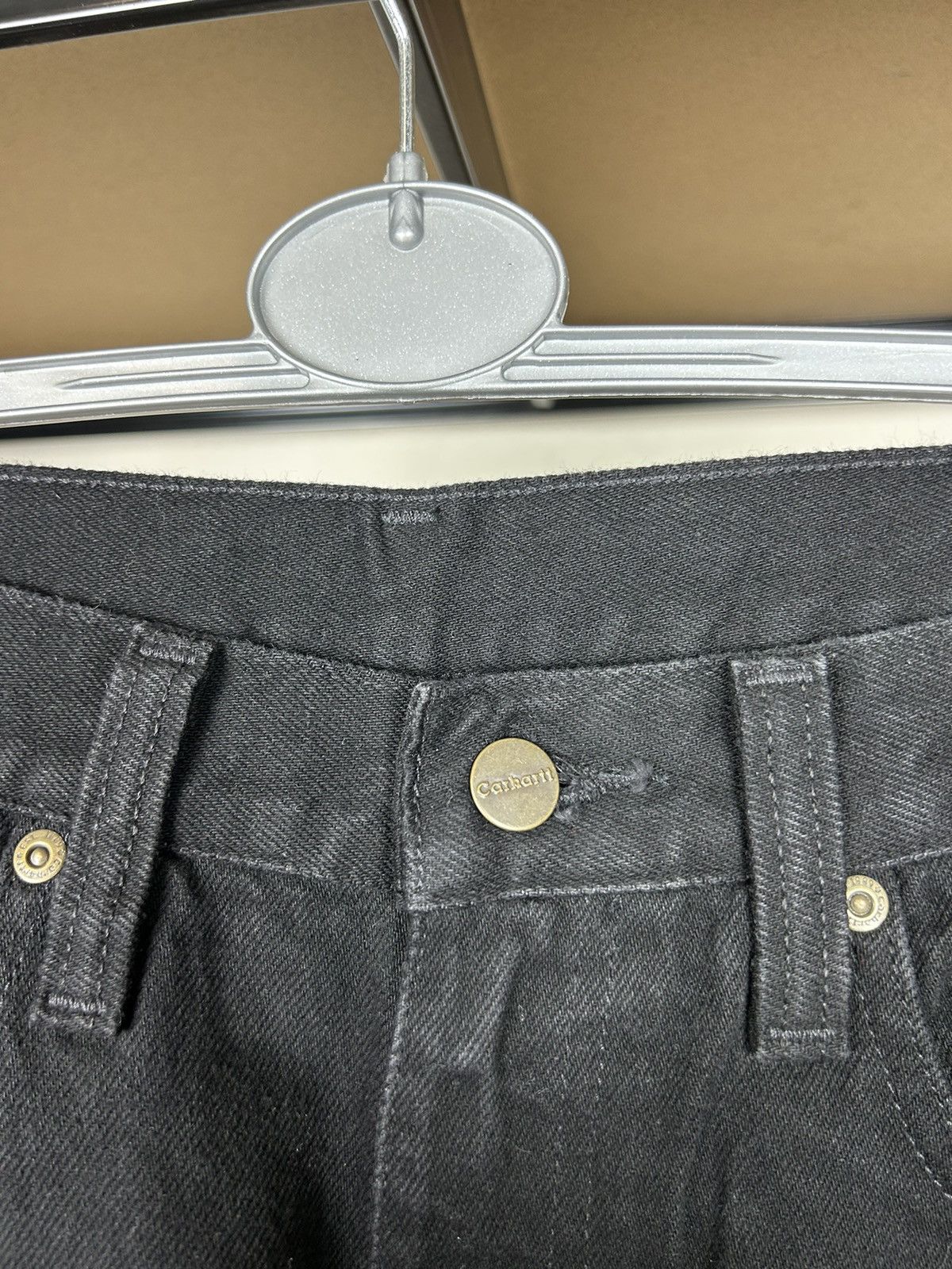 Carhartt × Vintage Vintage 1990s Carhartt Black Essential Carpenter Pants Size US 32 / EU 48 - 7 Thumbnail