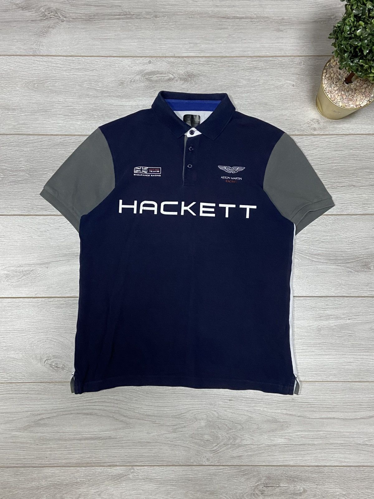 Hackett Hackett Vintage Polo T Shirt Size US L / EU 52-54 / 3 - 1 Thumbnail