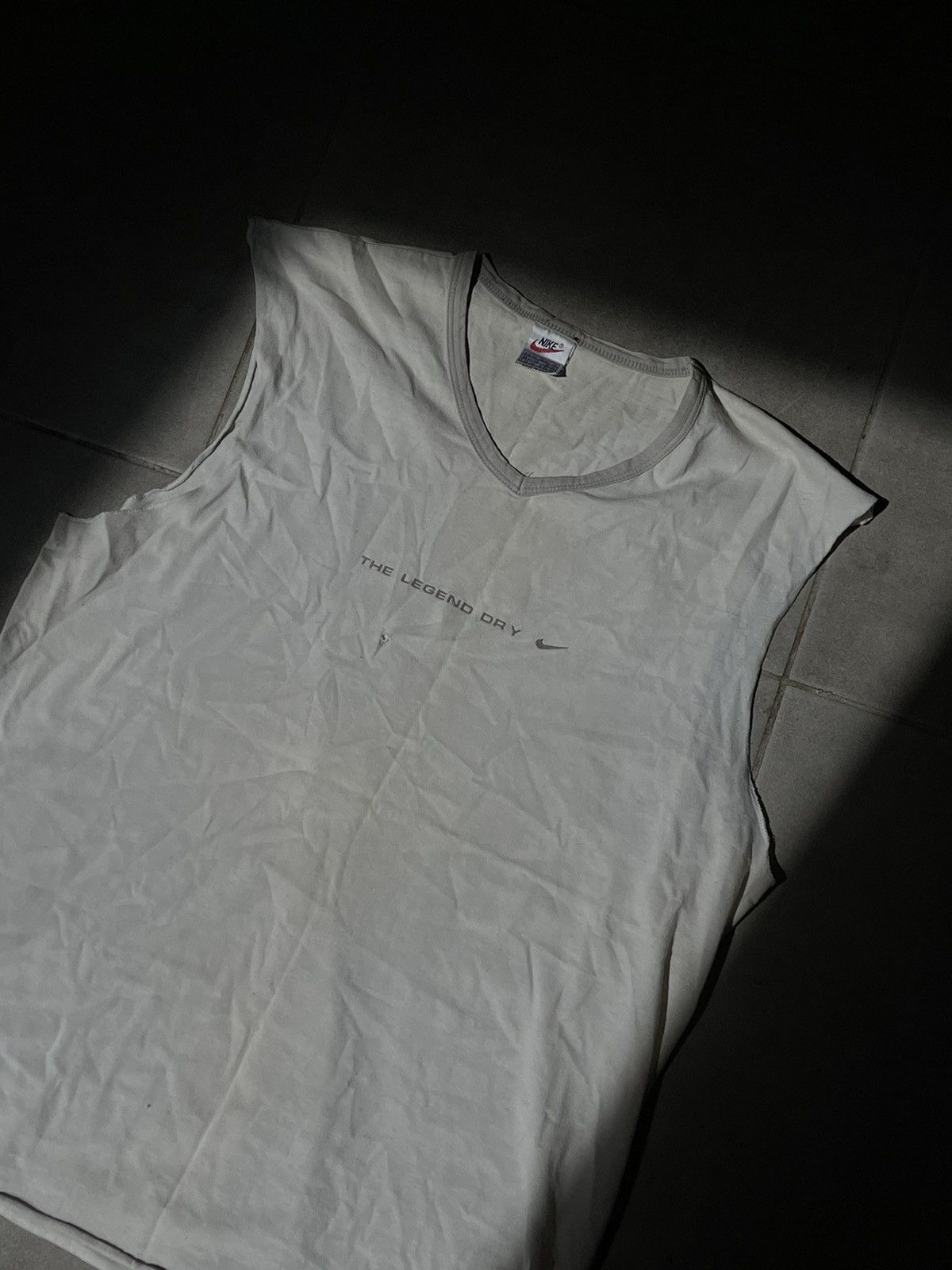 Nike × Vintage 80’s Nike Vintage The Legend Dry sleeveless centre logo Size US XL / EU 56 / 4 - 8 Thumbnail
