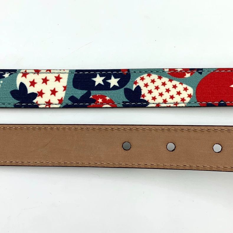 Gucci Gucci Colorful Strawberry Print Waist Belt-2506 Size ONE SIZE - 4 Thumbnail