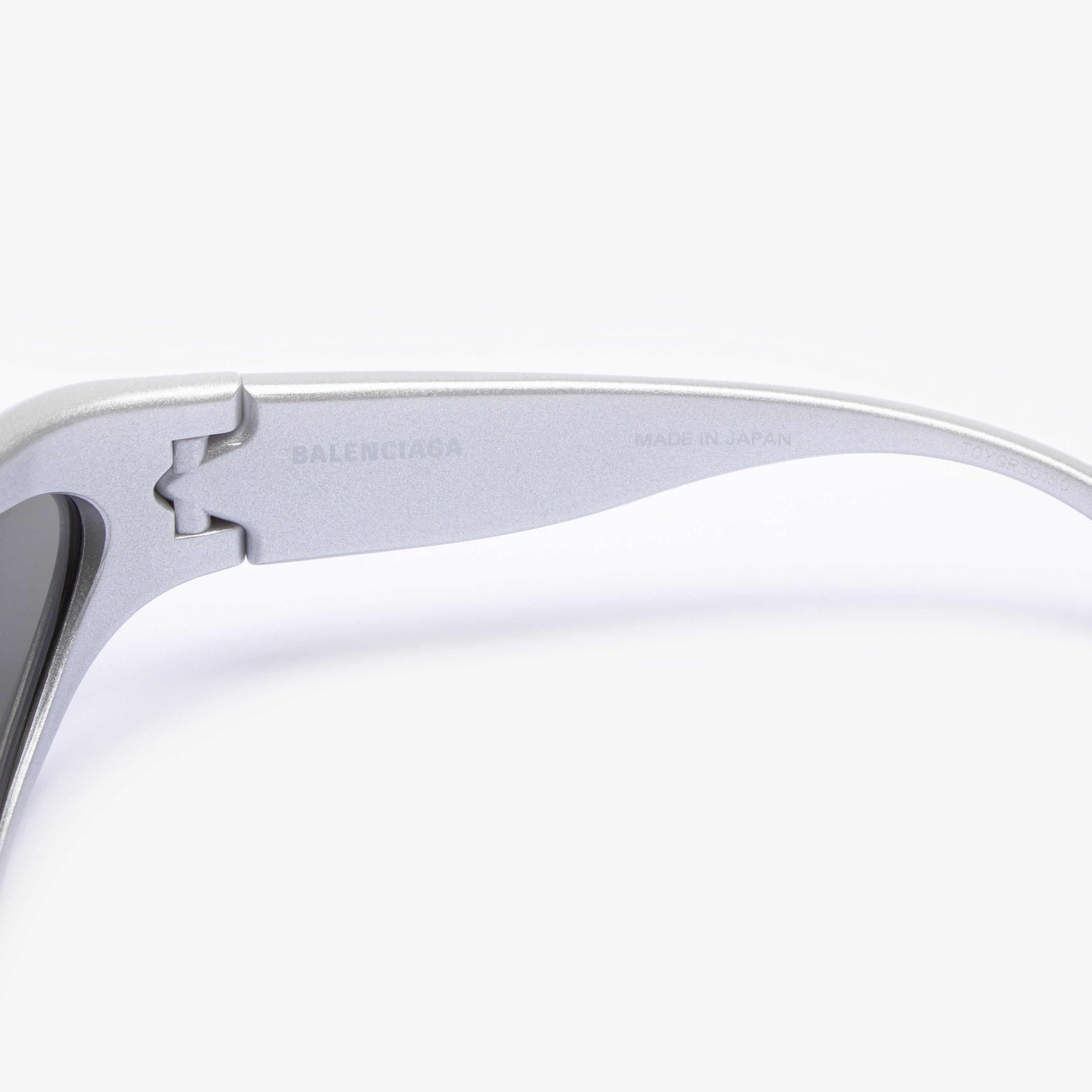 Balenciaga BALENCIAGA SILVER SWIFT OVAL SUNGLASSES Size ONE SIZE - 5 Thumbnail