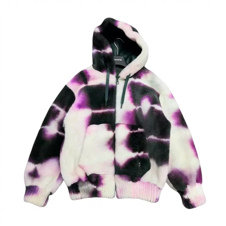 louis vuitton Tie-dyed wool zip-up hooded jacket 2501-Next