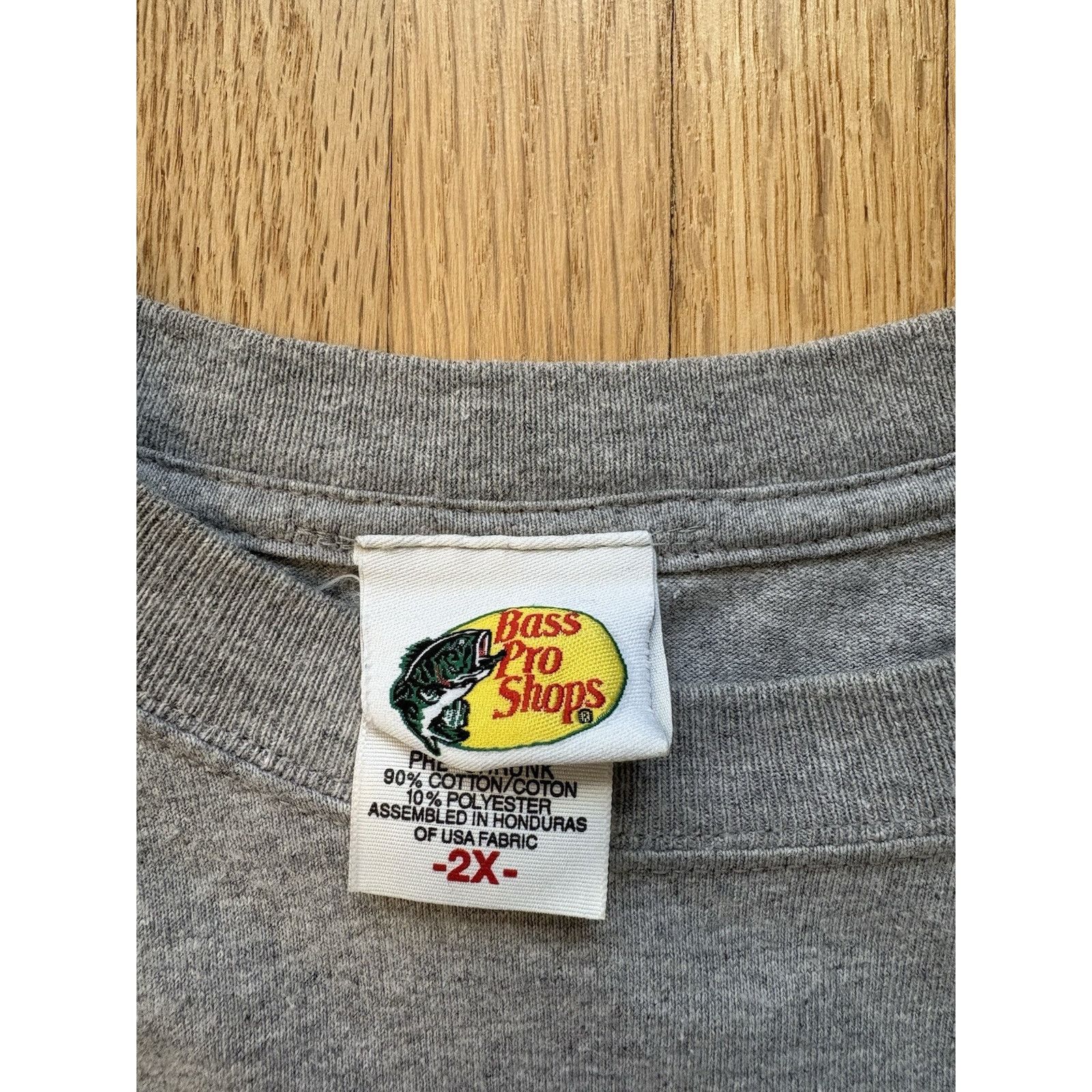 Bass Pro Shops Bass Pro Shops Men T-Shirt 2XL Gray Vintage Bass Fishing Size US XXL / EU 58 / 5 - 3 Thumbnail
