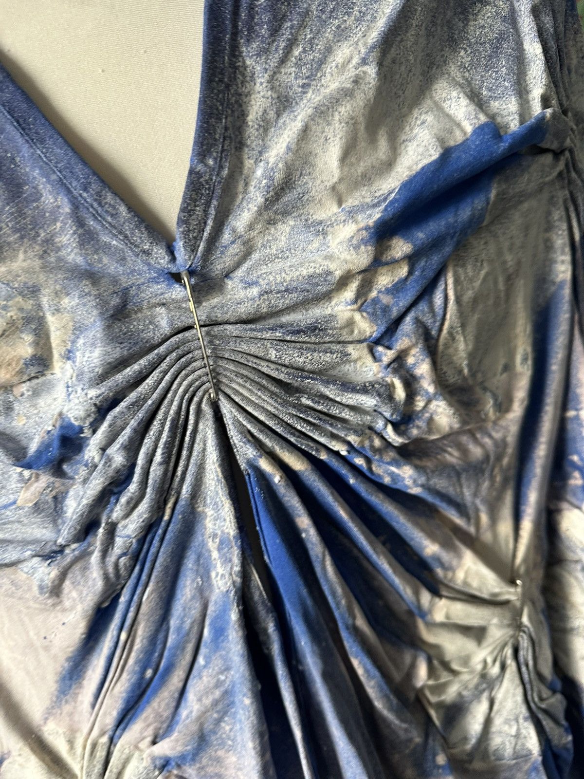 Designer Experimental wax cape asymmetric rare school Size US M / EU 48-50 / 2 - 14 Thumbnail