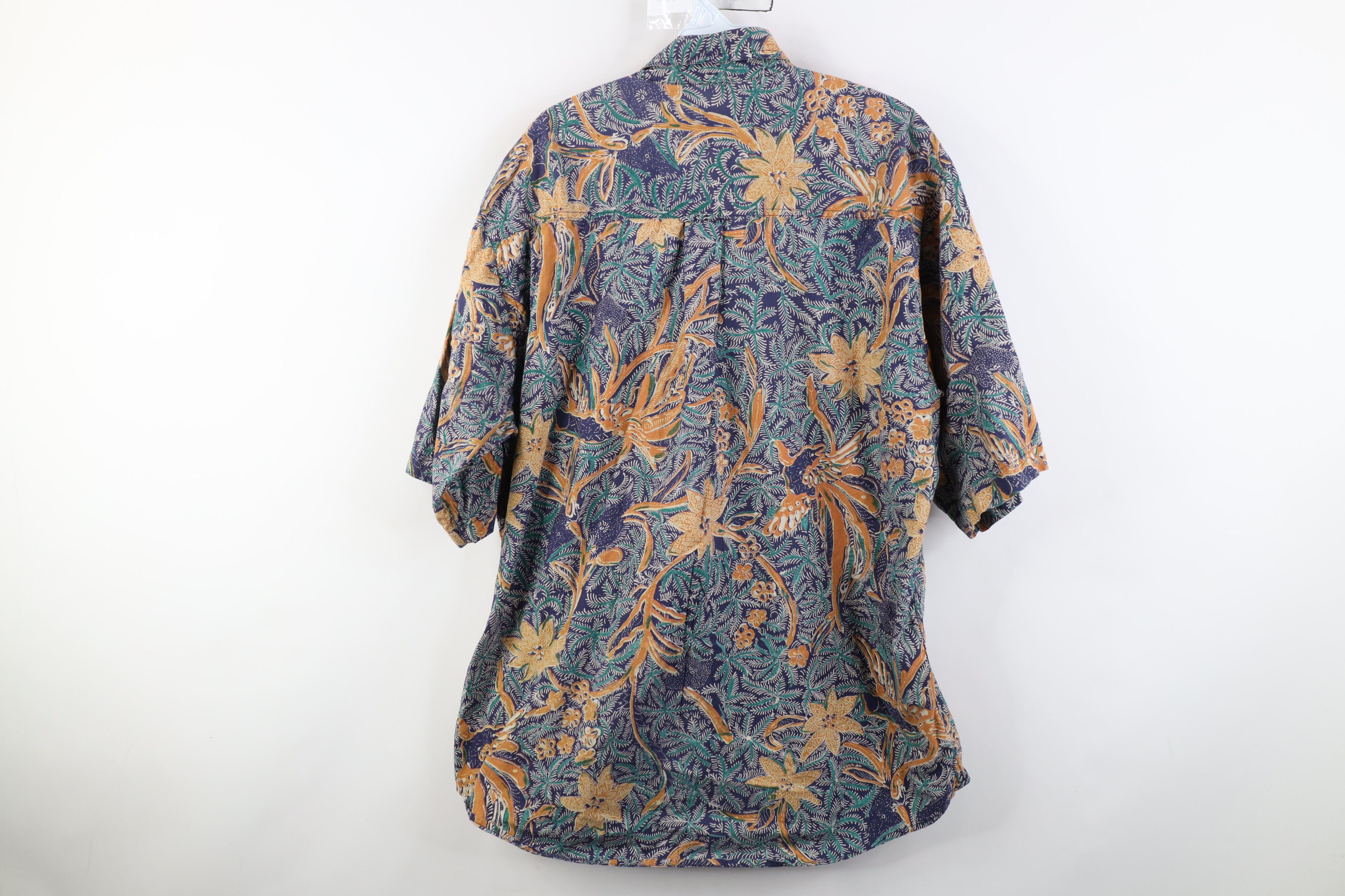 Vintage Vintage 90s Streetwear Flower Hawaiian Button Down Shirt Size US L / EU 52-54 / 3 - 9 Thumbnail