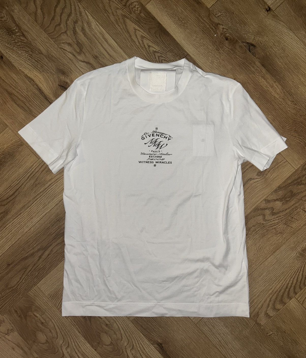 Givenchy Givenchy "Witness Miracles" Atelier Tee - BNWT - Slim Fit Size US XL / EU 56 / 4 - 1 Thumbnail