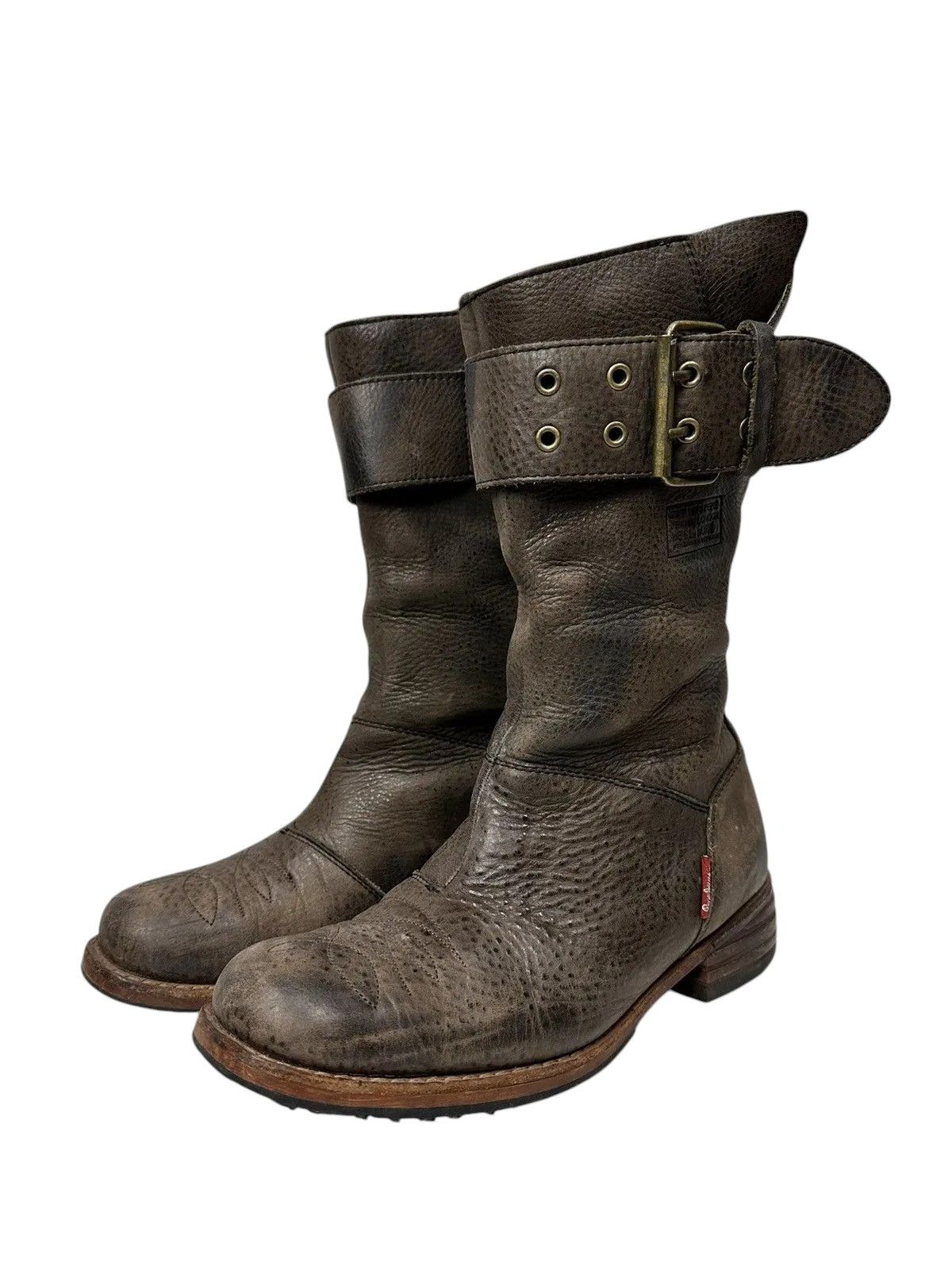 If Six Was Nine Leather Boots Vintage IfSixWasNine Guidi Style Margiela Vibe Size US 9 / IT 39 - 5 Thumbnail