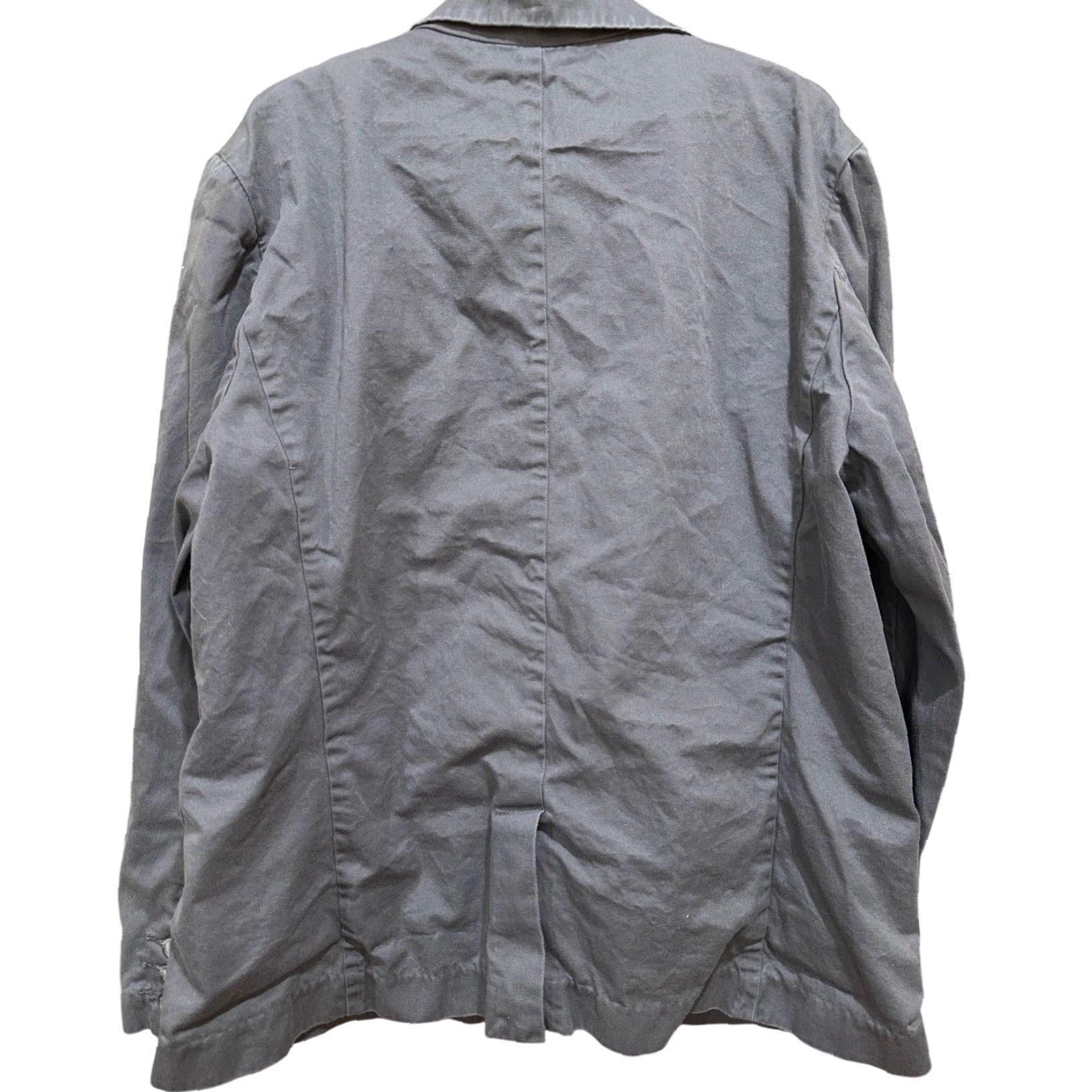 Vintage Shrunken Jacket XL Gray Double Breasted Business Wear Minimalist Office Size US XL / EU 56 / 4 - 2 Thumbnail
