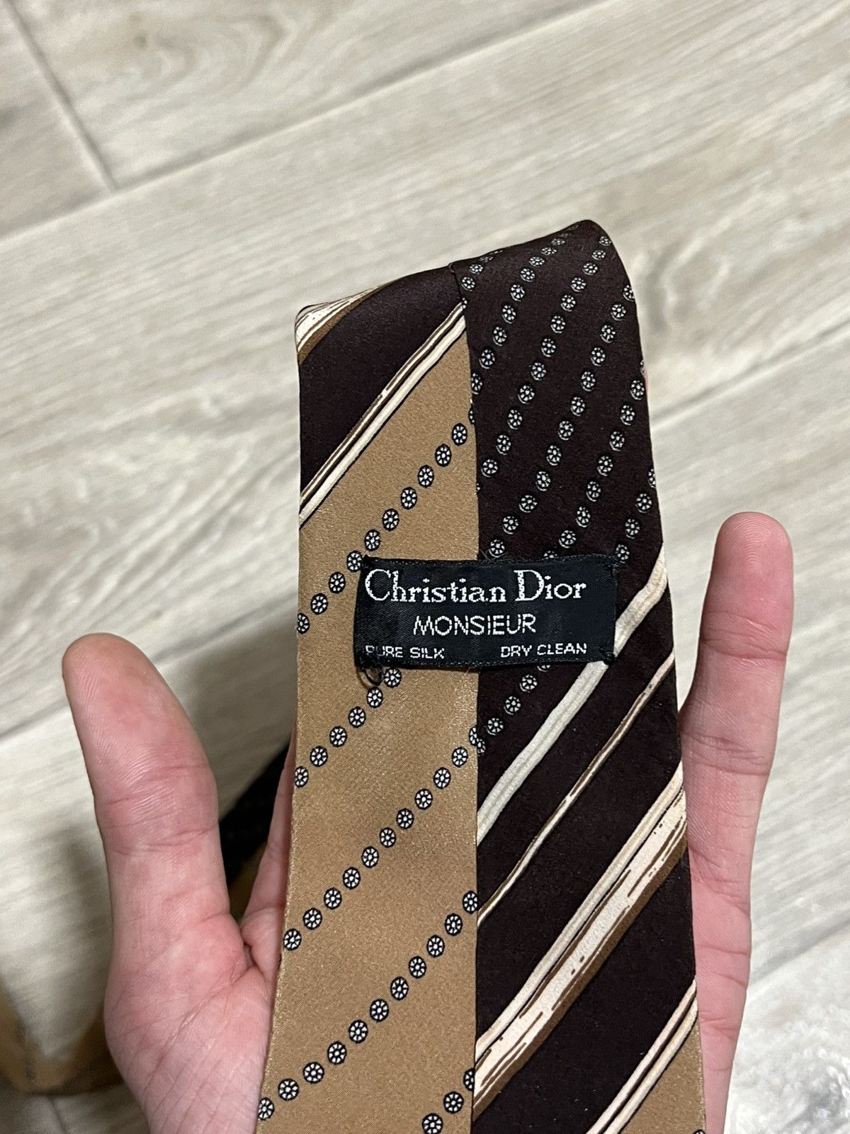 Christian Dior Monsieur × Dior Christian Dior Monsieur silk vintage polka dot tie Size ONE SIZE - 2 Thumbnail