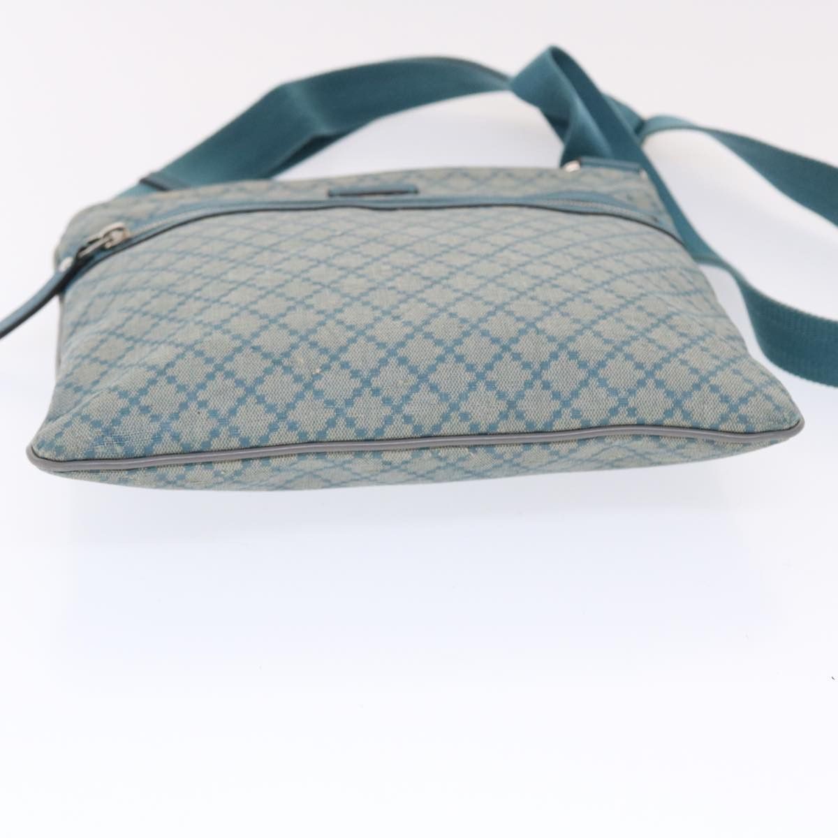 Gucci GUCCI Diamante Shoulder Bag Pvc Leather Light Blue Size ONE SIZE - 10 Thumbnail