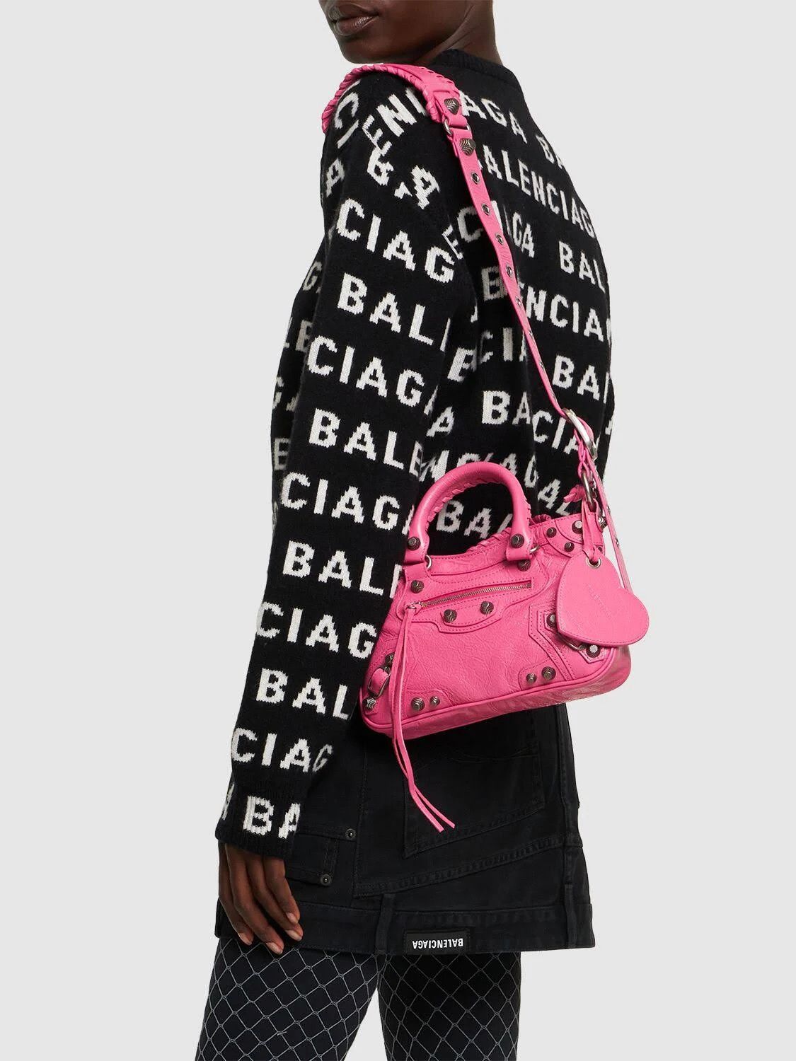 Balenciaga o1srvl11e1124 Size: OS / Neo Cagole Small Tote Bag in Pink Size ONE SIZE - 8 Thumbnail