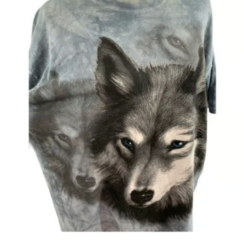 The Mountain Vintage 2002 The Mountain Men's Medium T-Shirt Wolf Head Size US M / EU 48-50 / 2 - 2 Thumbnail