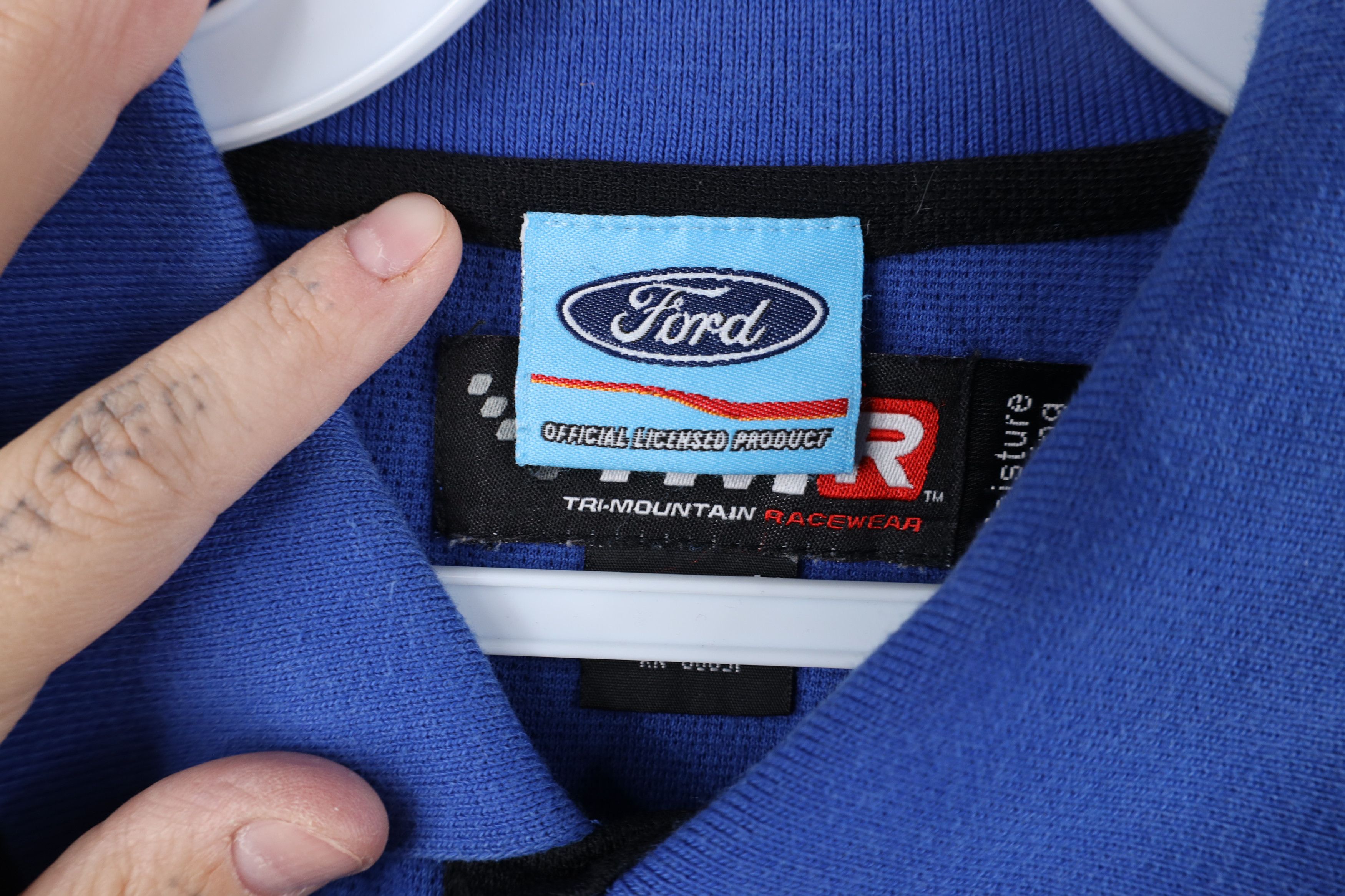 Vintage Vintage Ford Motor Co Mustang Racing Fire Flames Polo Shirt Size US M / EU 48-50 / 2 - 8 Thumbnail