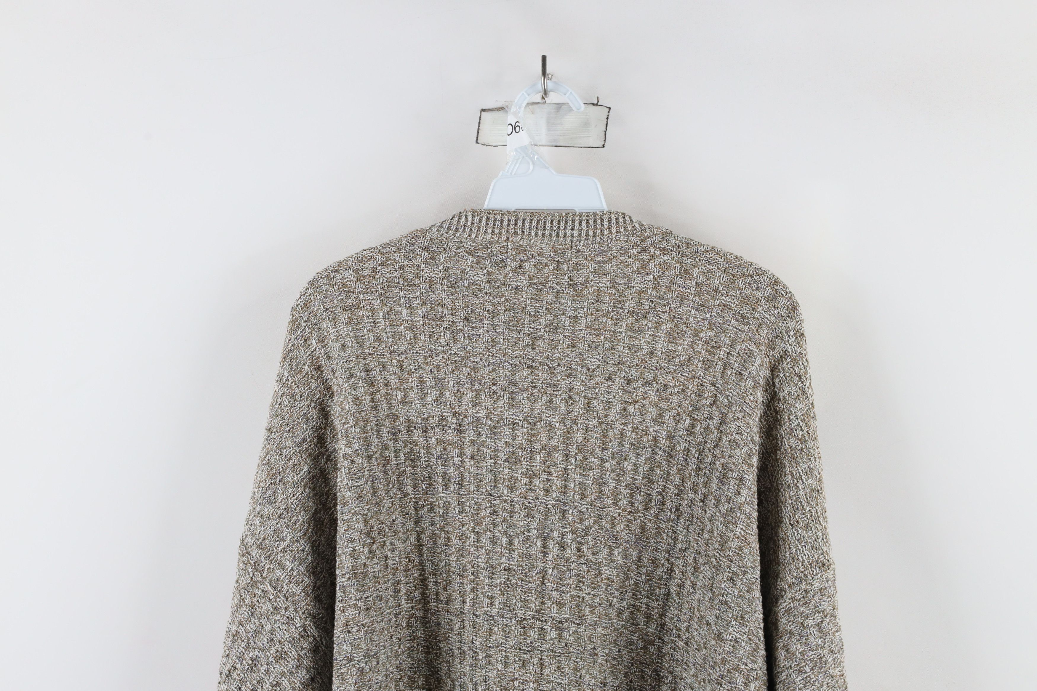 Vintage Vintage 90s Streetwear Hand Framed Knit Henley Sweater USA Size US XL / EU 56 / 4 - 11 Thumbnail