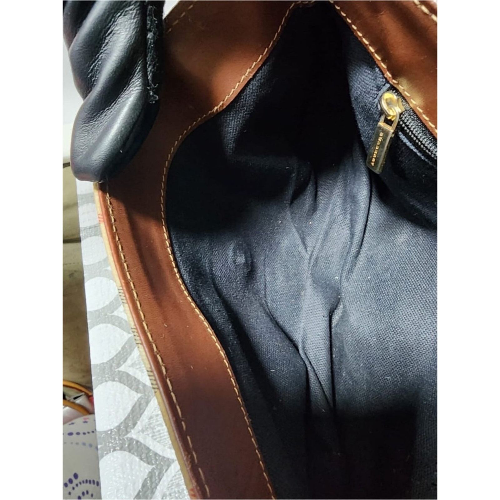 Burberry Burberry Vintage Haymarket Checked Shoulder Bag Brown/Beige Size ONE SIZE - 10 Thumbnail