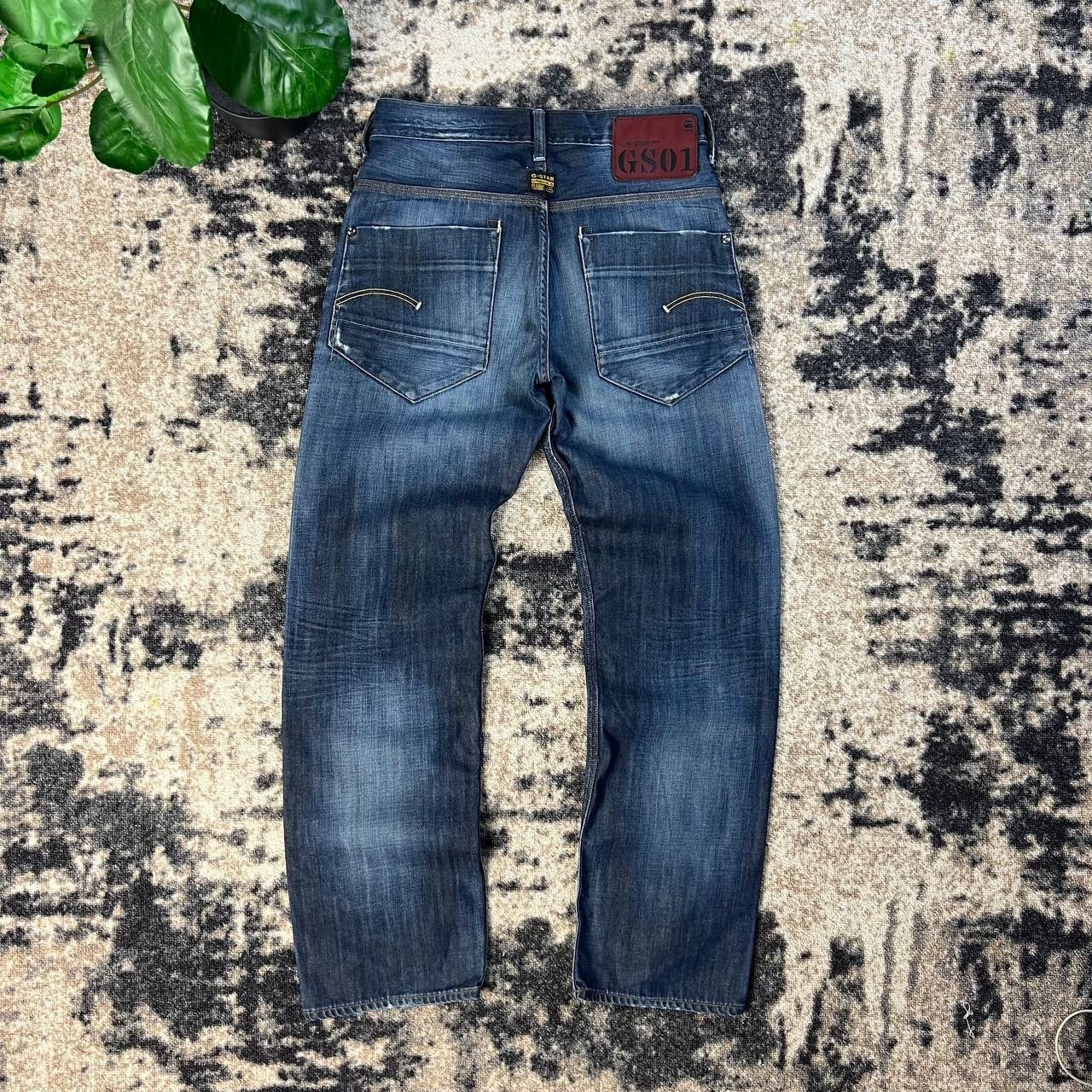 G-Star G-Star Raw Japanese Y2K Dark Blue Denim Jeans Size US 29 - 1 Thumbnail