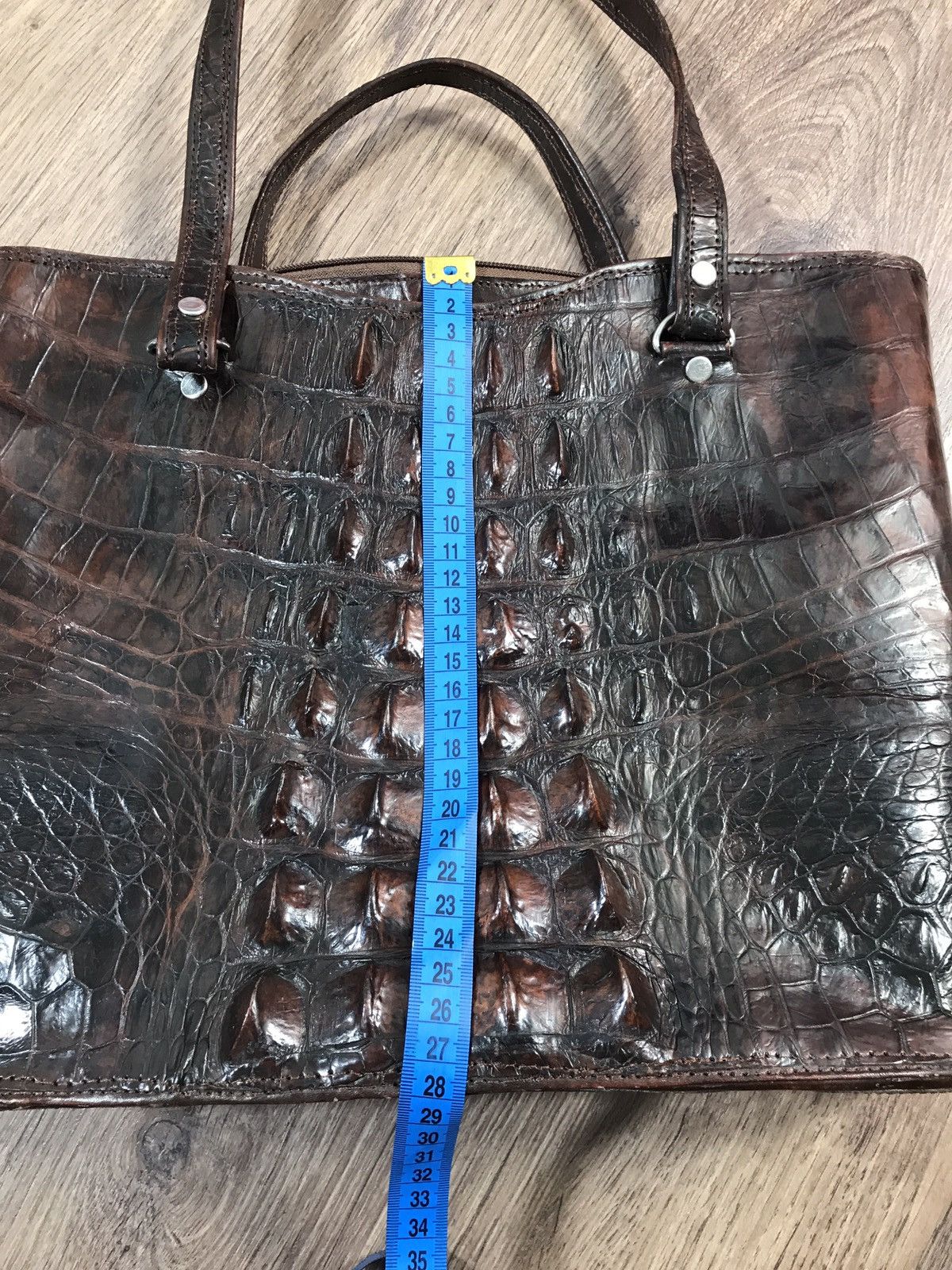 Leather × Vintage Vintage Crocodile Leather Bag Size ONE SIZE - 10 Thumbnail