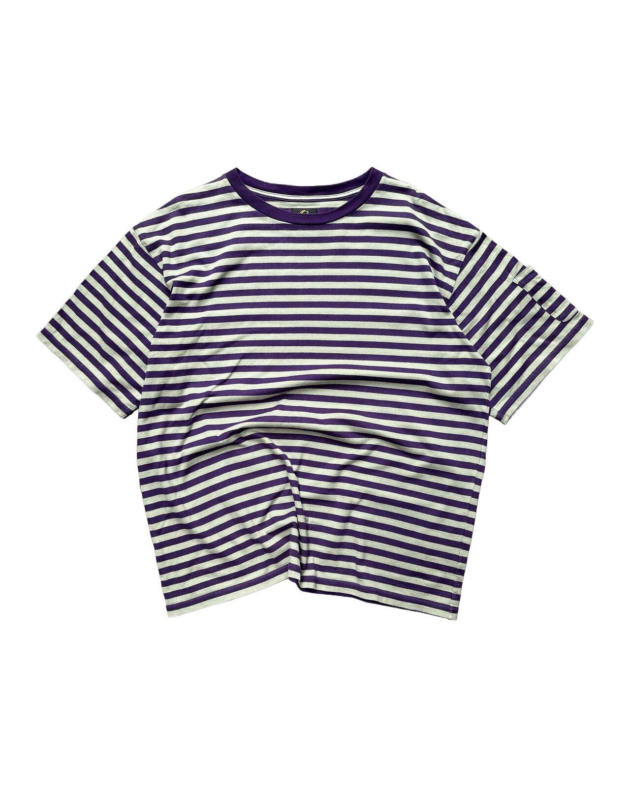 Needles Needles Striped Pocket Tee Purple Medium Size US M / EU 48-50 / 2 - 1 Thumbnail