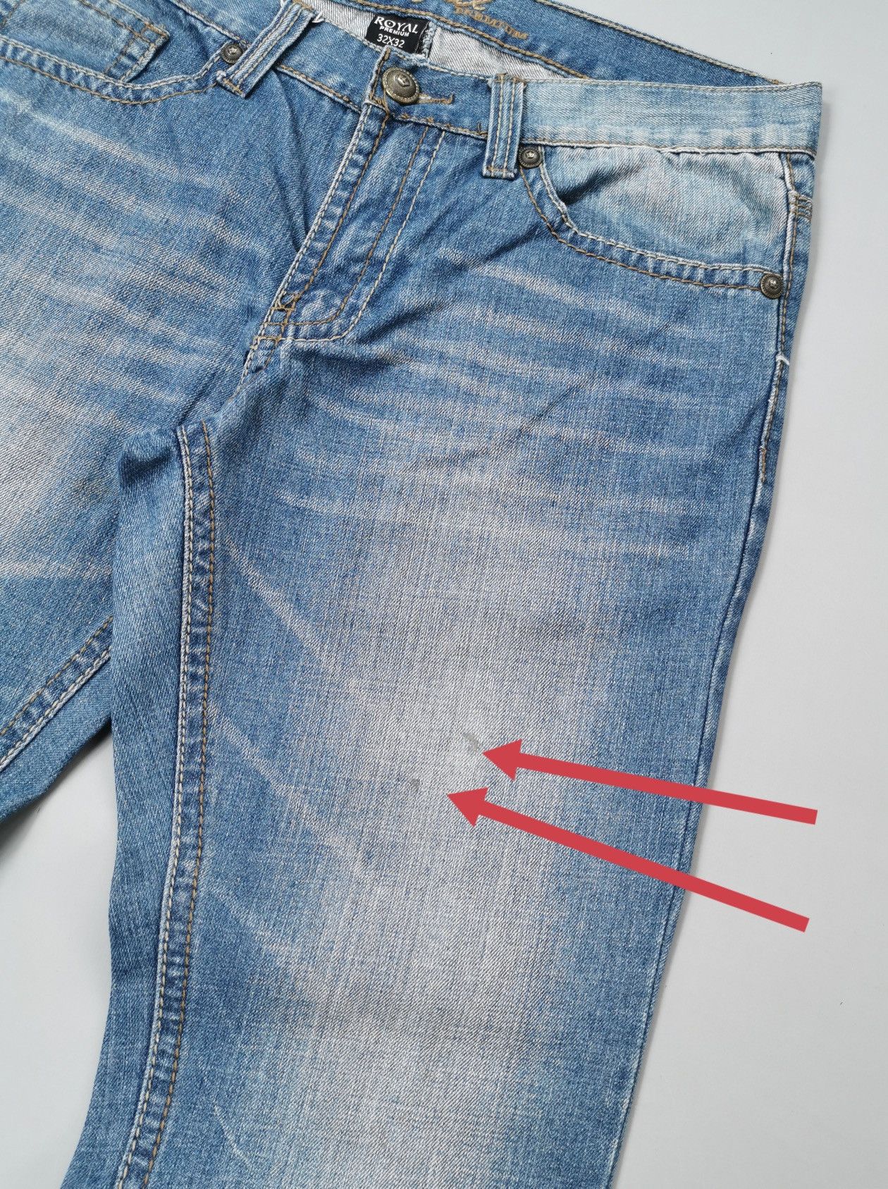 Jean Royal Premium Light Denim Jeans Size US 34 / EU 50 - 7 Thumbnail