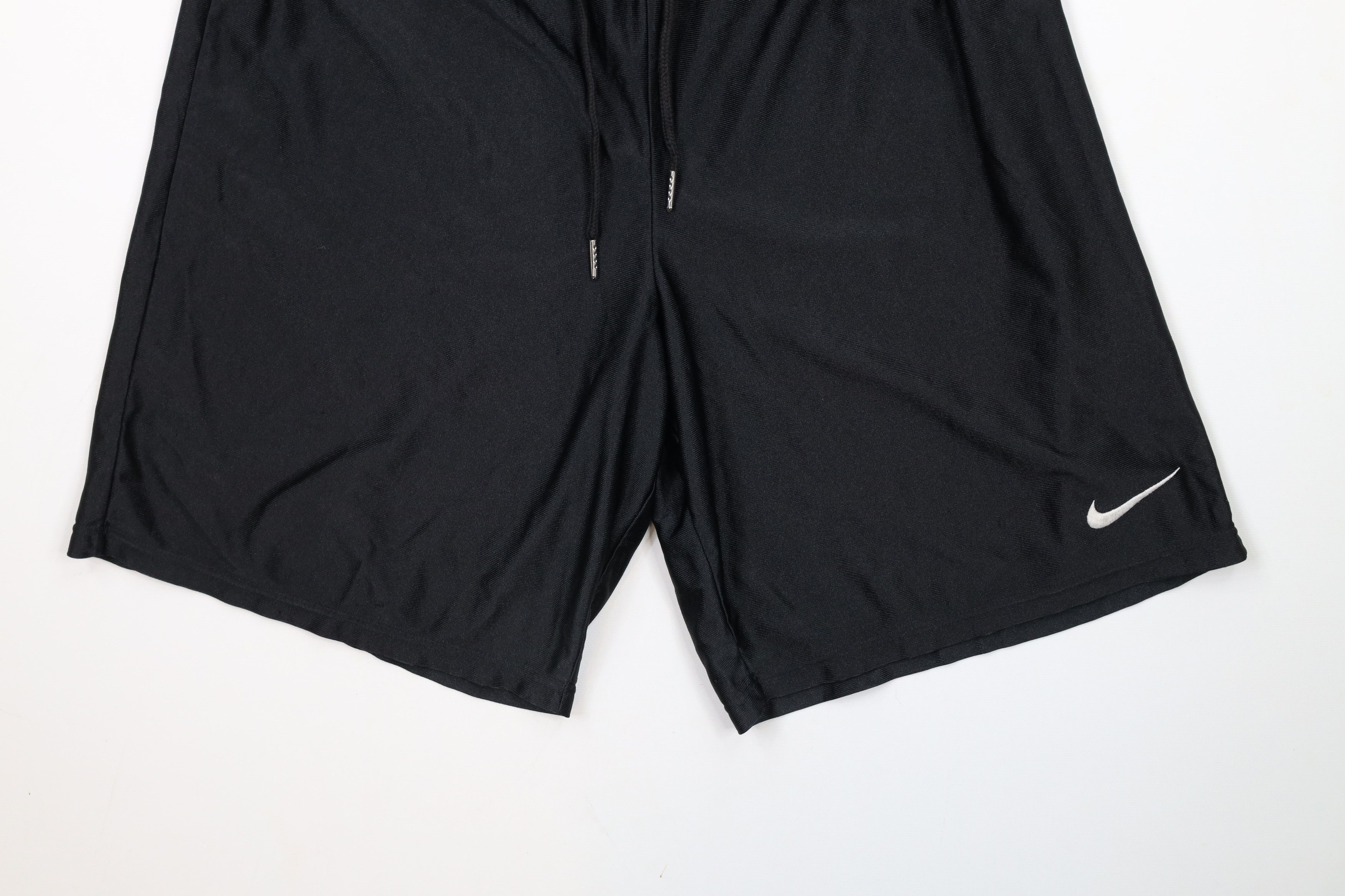 Nike × Vintage Vintage 90s Nike Mini Swoosh Above Knee Shorts Black USA Size US 32 / EU 48 - 4 Thumbnail