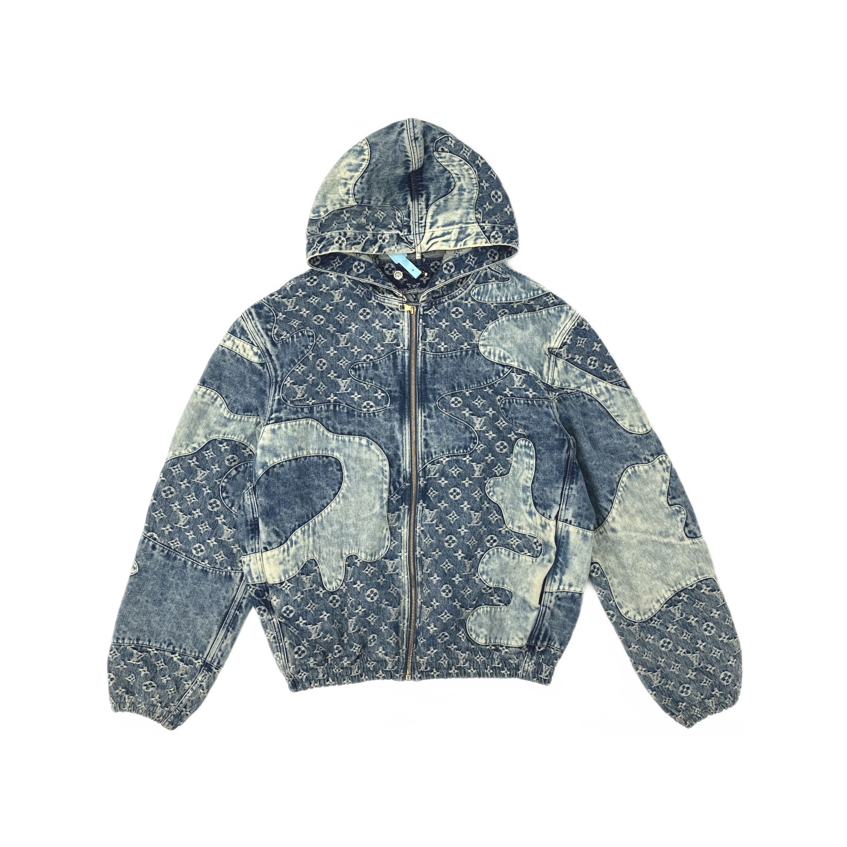 Louis Vuitton Louis Vuitton Monogram Hooded Denim Jacket Size 52 Size US L / EU 52-54 / 3 - 1 Thumbnail