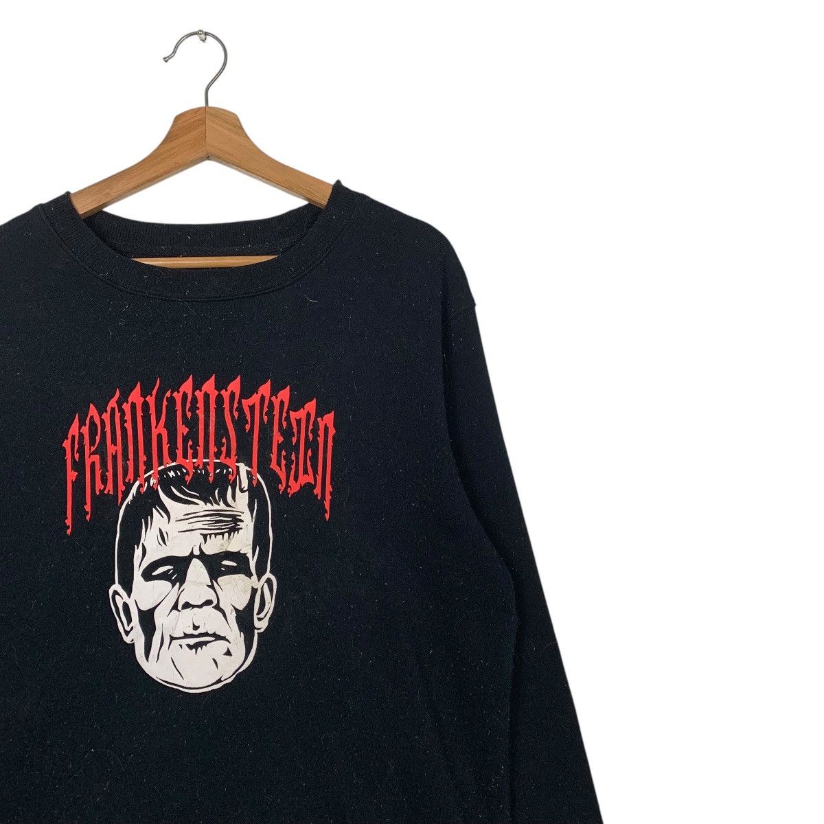 GU Frankenstein Big Logo Black Sweatshirt Size US L / EU 52-54 / 3 - 5 Thumbnail
