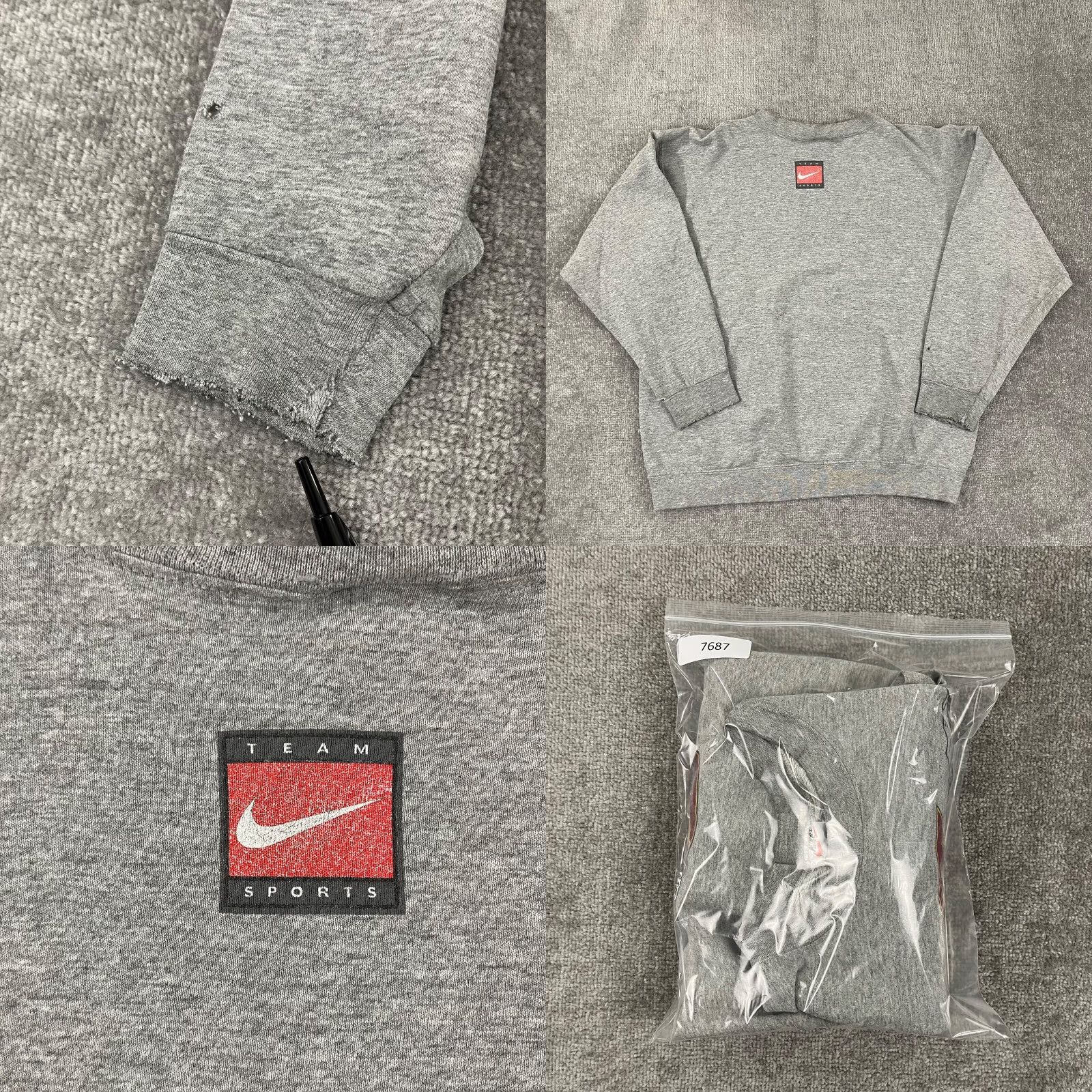 Nike VINTAGE Nike Sweatshirt Mens L Gray FSU Florida State Seminoles Crewneck 90s Sports University Logo Graphic Print Size US L / EU 52-54 / 3 - 8 Thumbnail