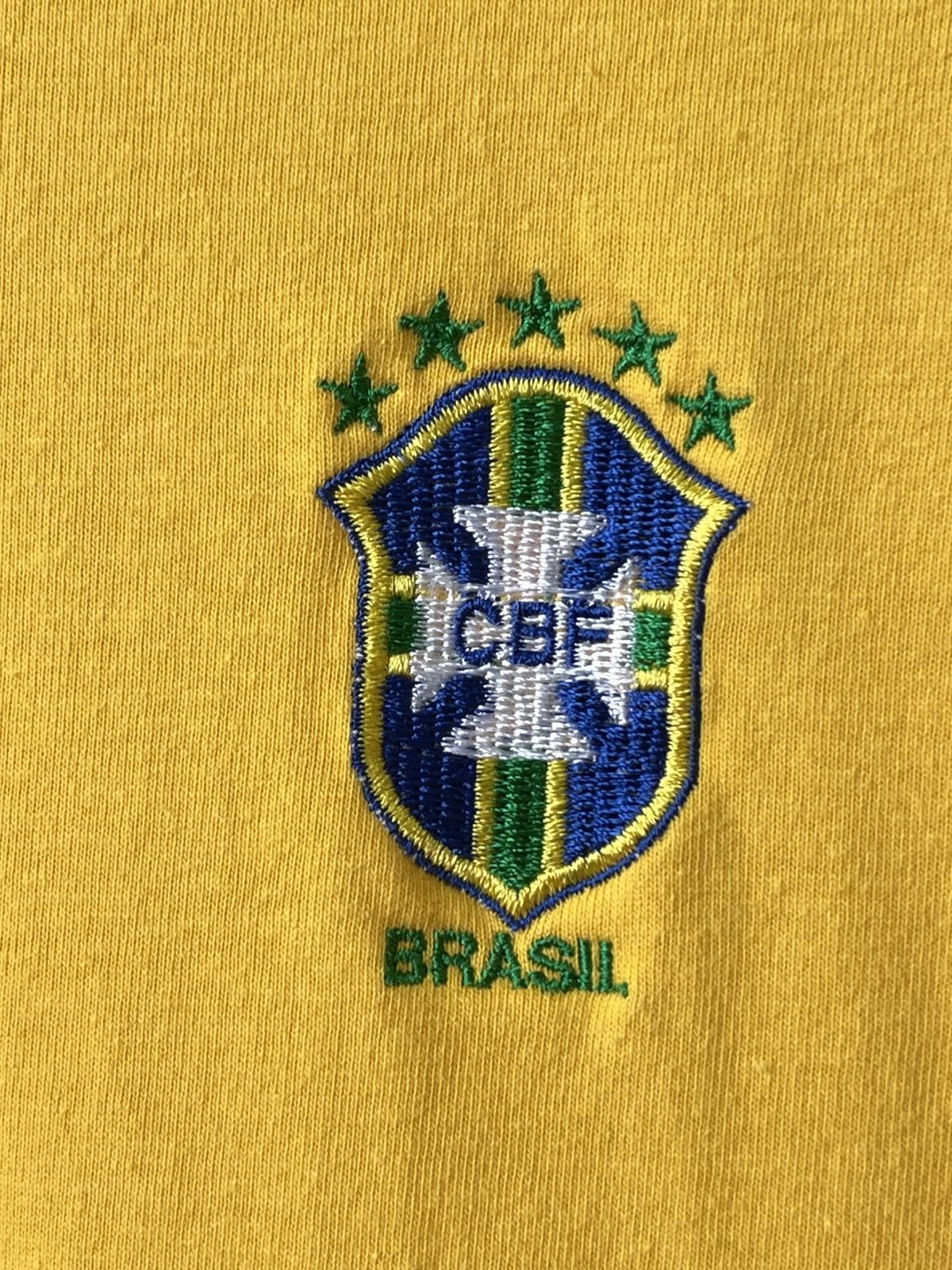 Vintage VINTAGE BRASIL RONALDO #9 FOOTBALL BLOKECORE COTTON JERSEY Size US L / EU 52-54 / 3 - 5 Thumbnail