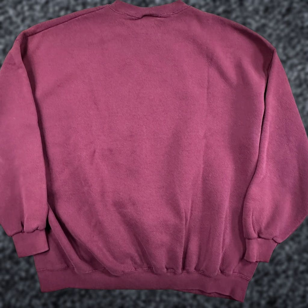 VINTAGE Harley-Davidson + Lee Heavyweight Sweatshirt Mens 2XL Red Embroidered Logo Crew Neck Pullover Sweatshirt 90s Biker Mens