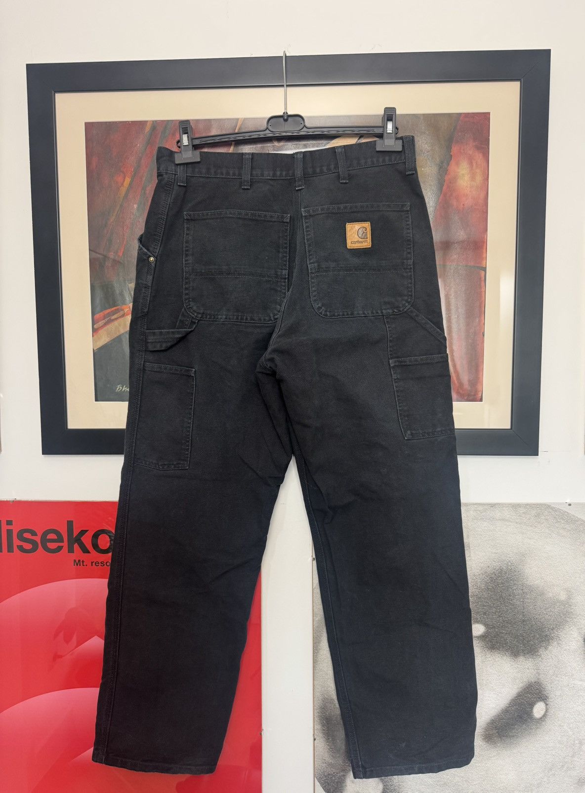 Carhartt Vintage 90s Carhartt Single Knee Washed Black Rare Work Pant Size US 32 / EU 48 - 1 Thumbnail
