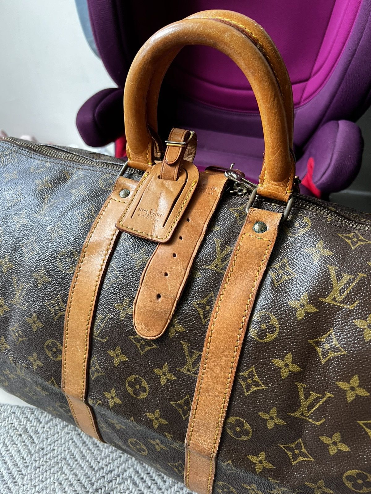 Louis Vuitton Louis Vuitton Keepall 45 Monogram Coated Canvas Size ONE SIZE - 10 Thumbnail