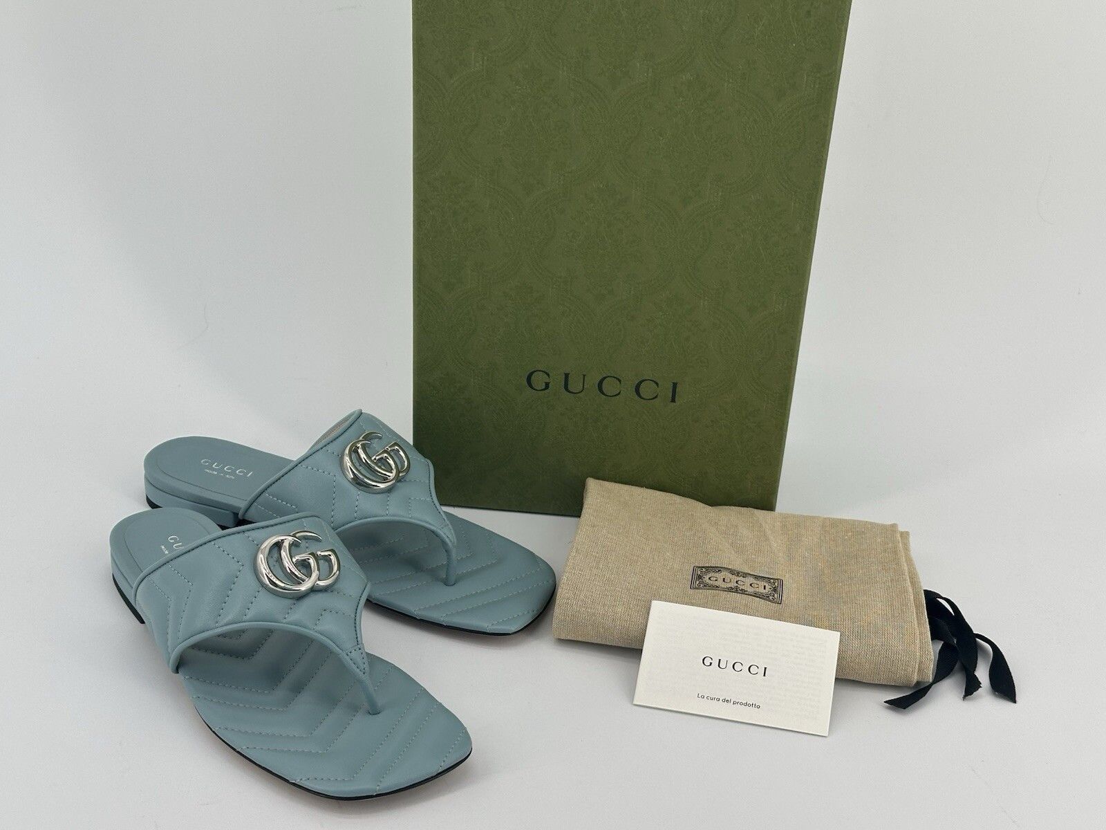 Gucci New Gucci Marmont Sandals Size-IT-37 /US-7 Size US 7 / IT 37 - 2 Thumbnail