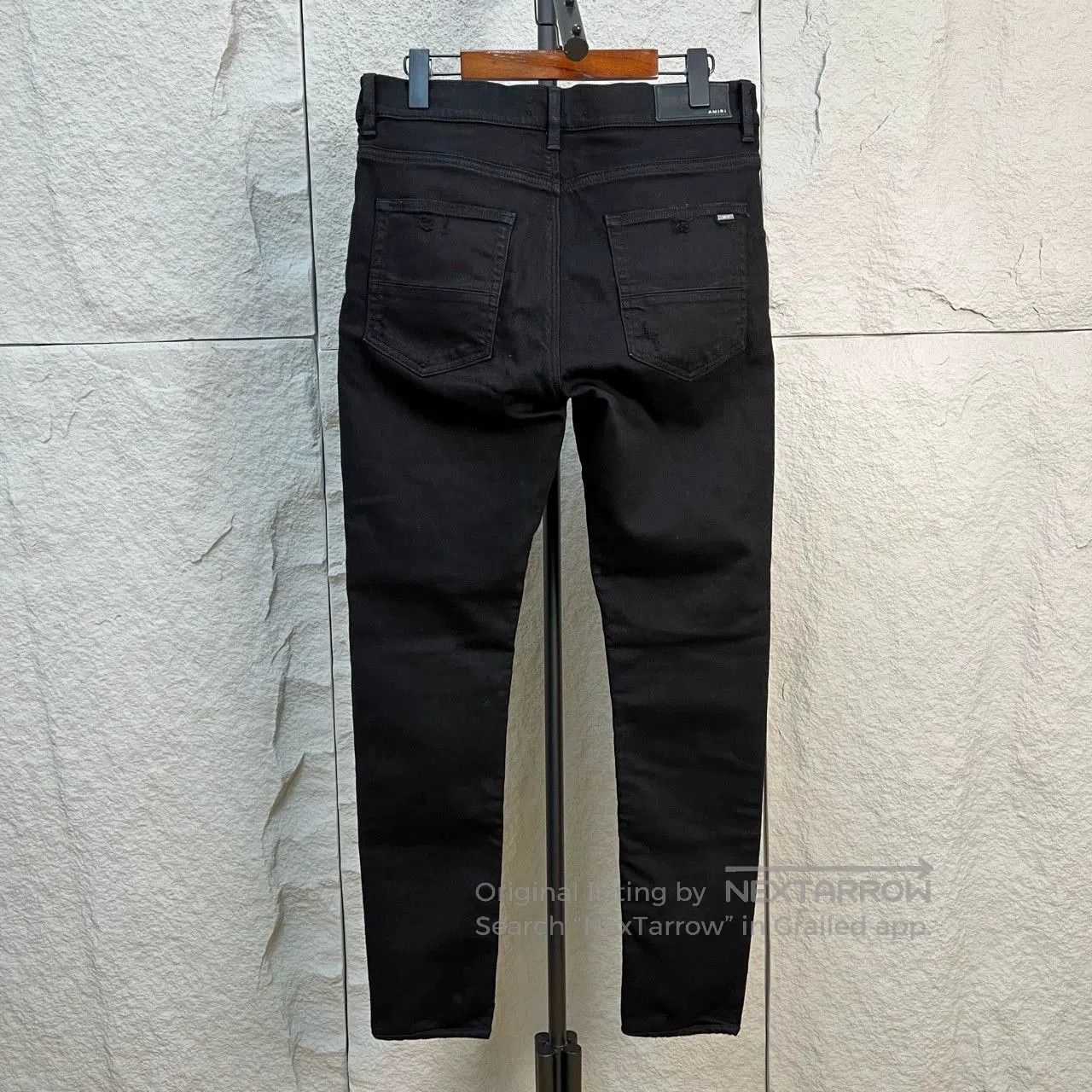 Amiri amiri black casual ripped denim jeans. Size US 33 - 2 Thumbnail