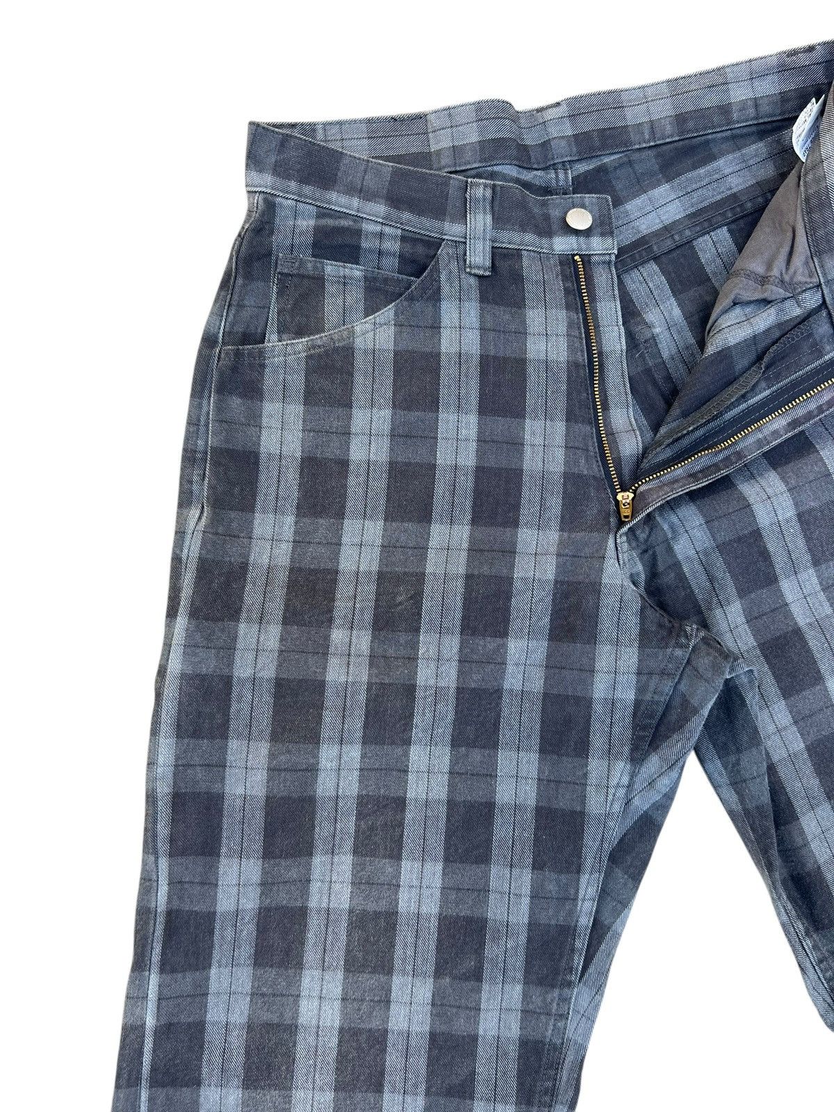 Vintage Vintage RATTLE TRAP Japan Fade Plaid Baggy Work Pant Size US 31 - 6 Thumbnail