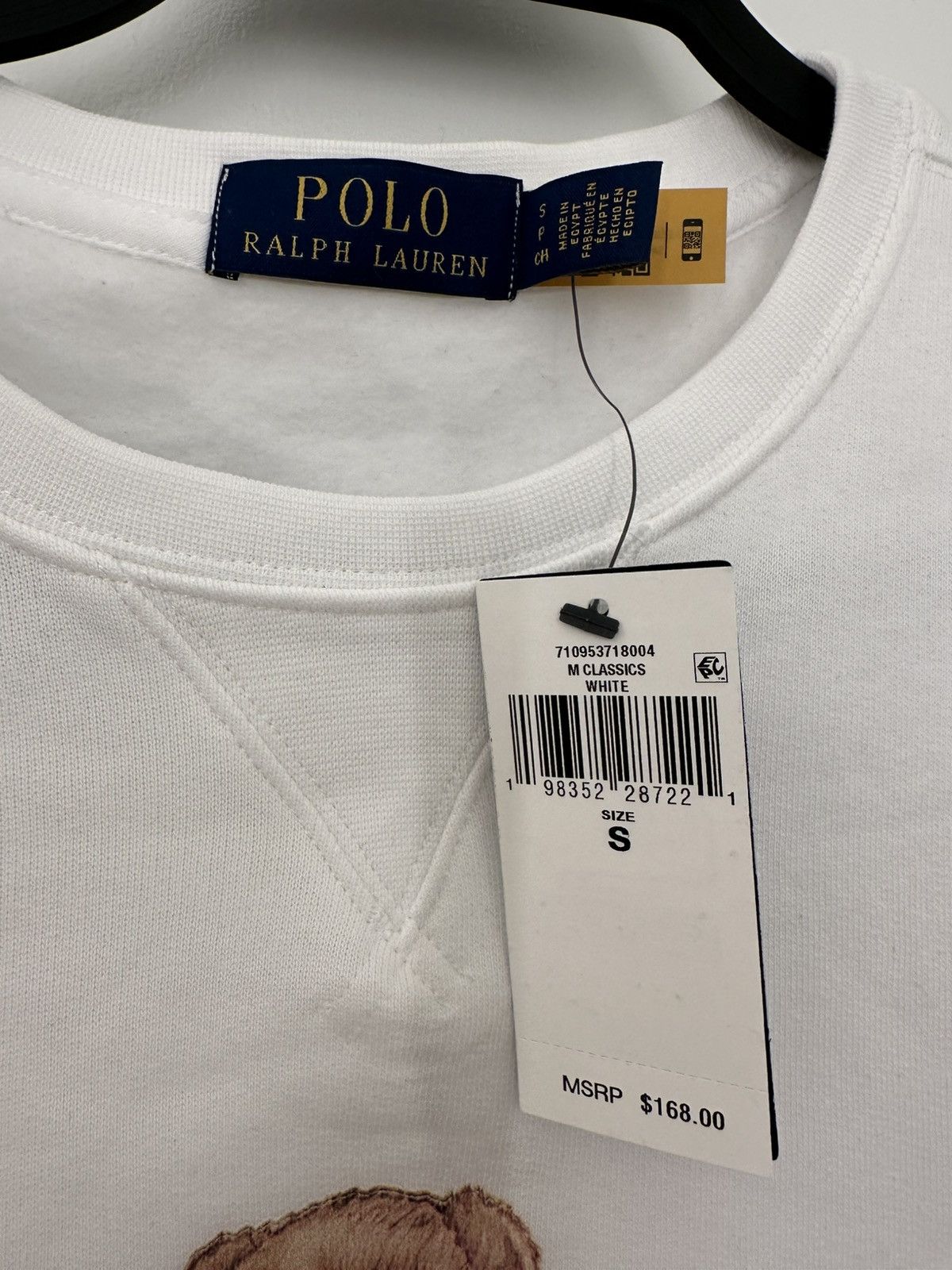 Polo Ralph Lauren Ralph Lauren Polo Bear White Sweatshirt Size US S / EU 44-46 / 1 - 6 Thumbnail