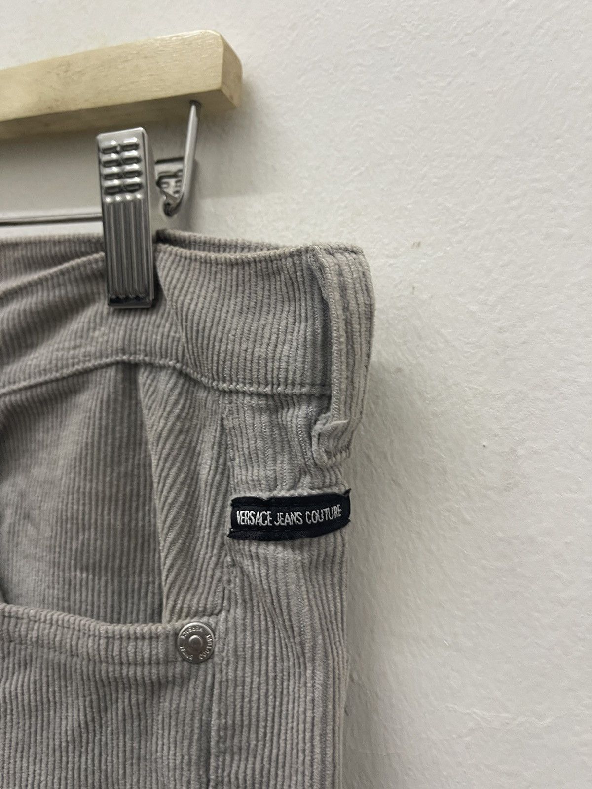 Versace Jeans Couture Rare Vintage VERSACE JEANS COUTURE Corduroy Pant Size US 33 - 10 Thumbnail