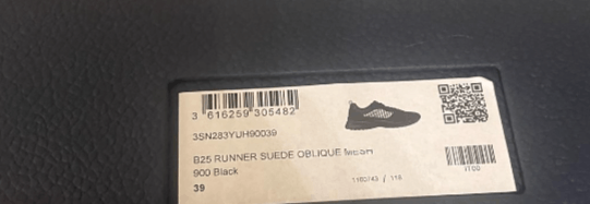 Dior o1rshd1 B25 Triple Runner Suede Oblique Mesh Sneakers Black Size US 6 / EU 39 - 9 Thumbnail