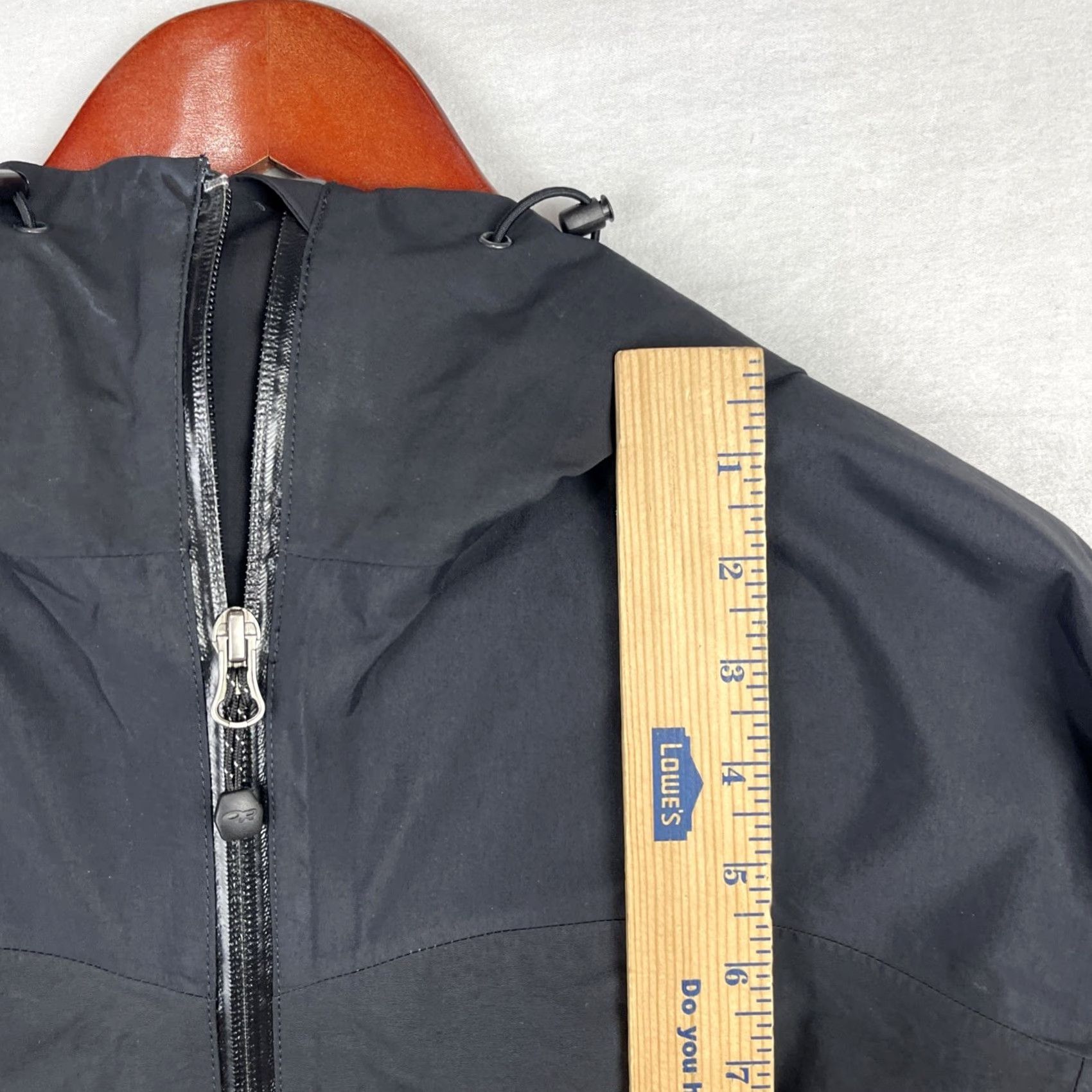 Outdoor Research Outdoor Research Jacket Womens Medium Black Hooded Zip Up Waterproof Taped Seams Size M / US 6-8 / IT 42-44 - 5 Thumbnail