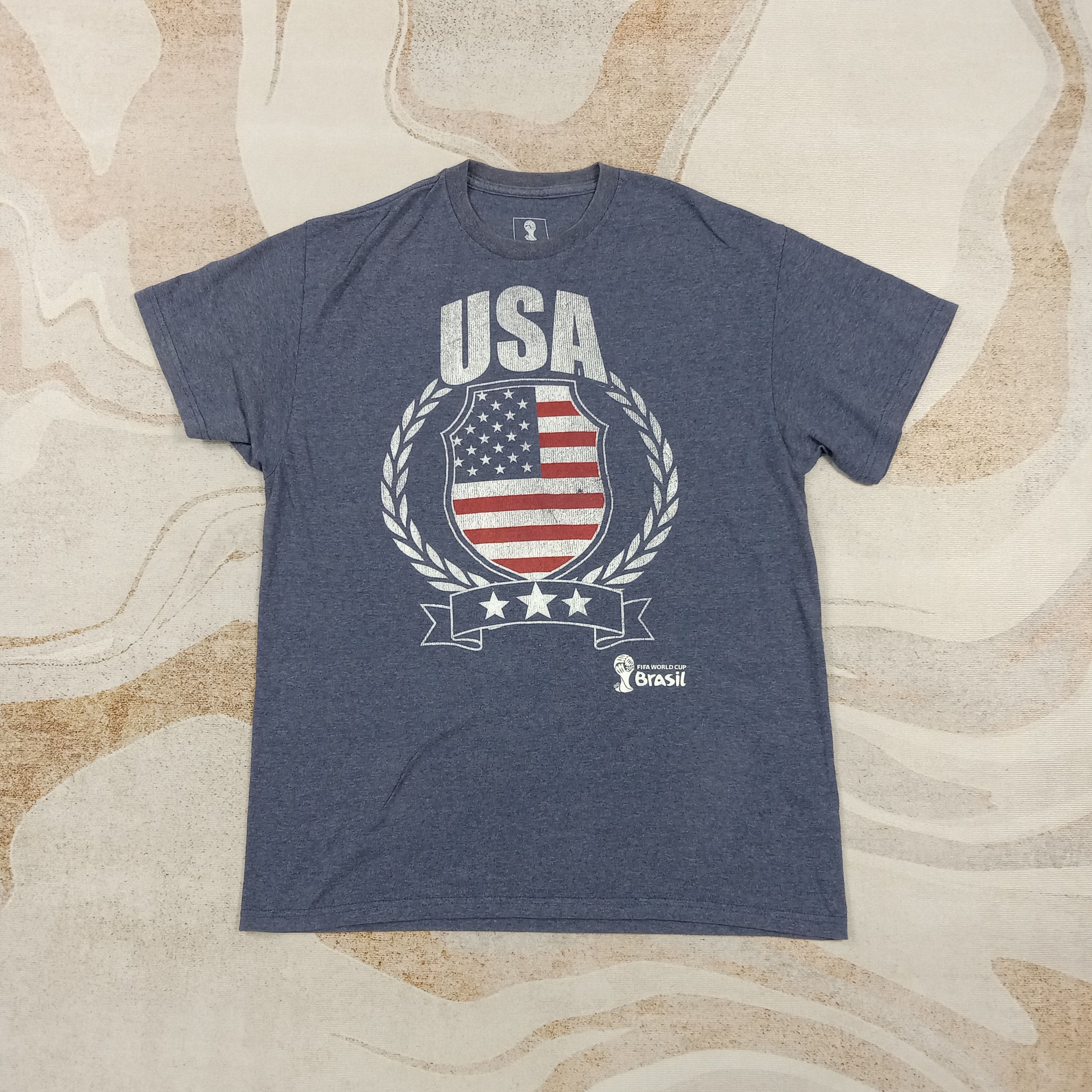 Vintage Fifa World Cup Brasil USA Soccer Stye Tshirt C285N34 Size US L / EU 52-54 / 3 - 1 Thumbnail