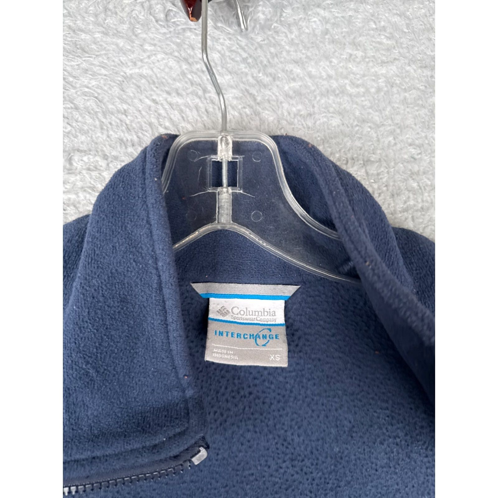 Vintage Columbia Jacket Women XS Blue Fleece Full Zip Lightweight Outdoor Hike Womens Size XS / US 0-2 / IT 36-38 - 3 Thumbnail