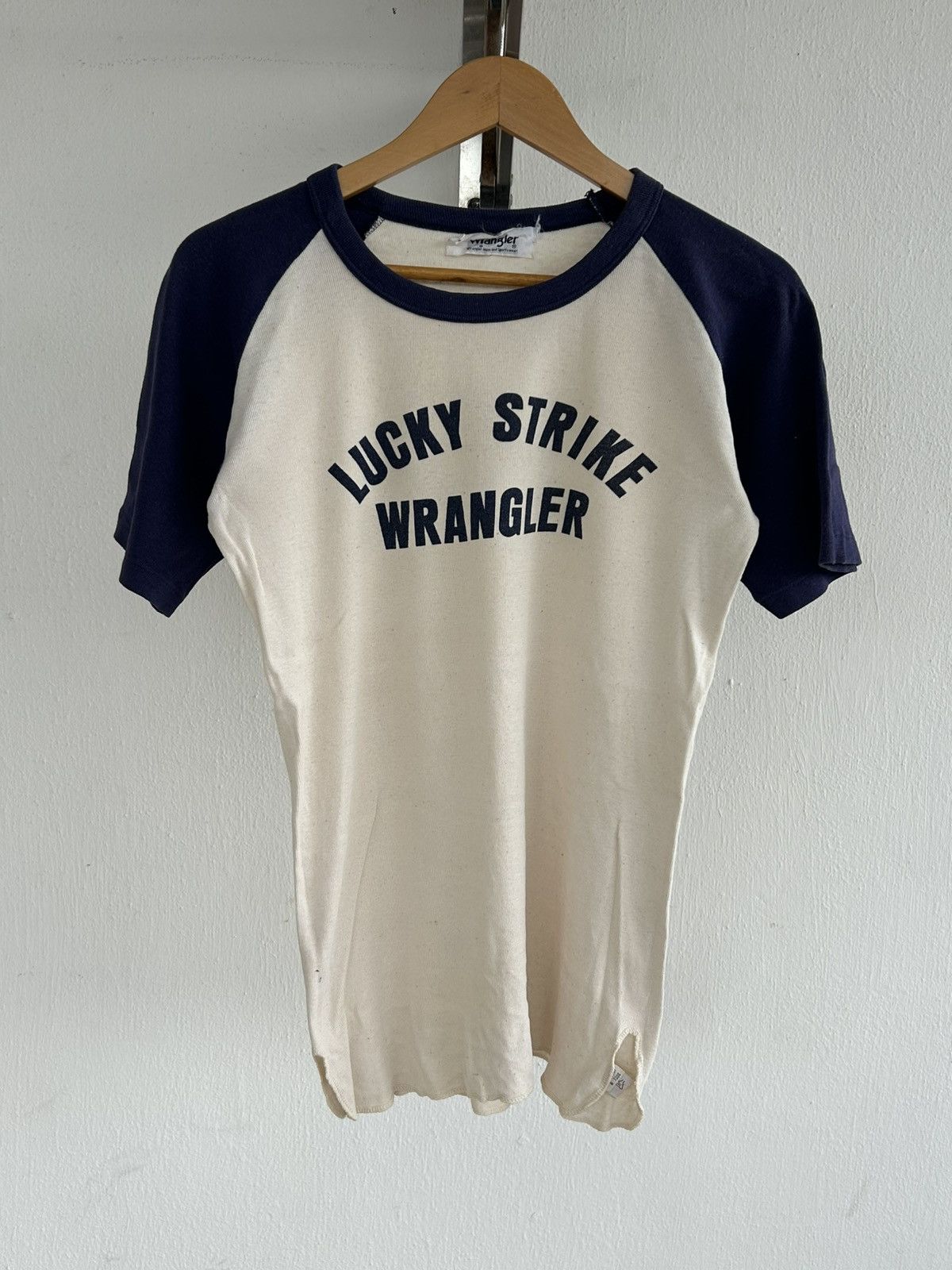 Wrangler Wrangler Lucky Strike Vintage 80s Raglan Size US M / EU 48-50 / 2 - 1 Thumbnail