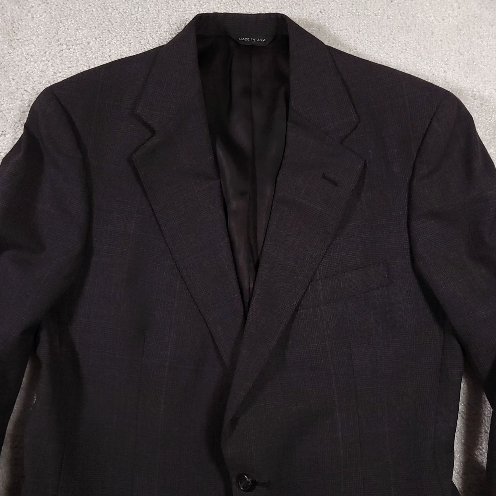 Ralph Lauren Ralph Lauren Blazer Mens 40 Gray Pinstriped Wool Jacket USA University Club Single-Breasted Notch Lapel Formal Jacket Women? No Men Size US L / EU 52-54 / 3 - 3 Thumbnail