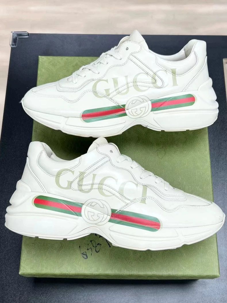 Gucci GUCCI Rhyton Logo Sneakers Size 41 White-2506 Size US 10.5 / EU 43-44 - 5 Thumbnail