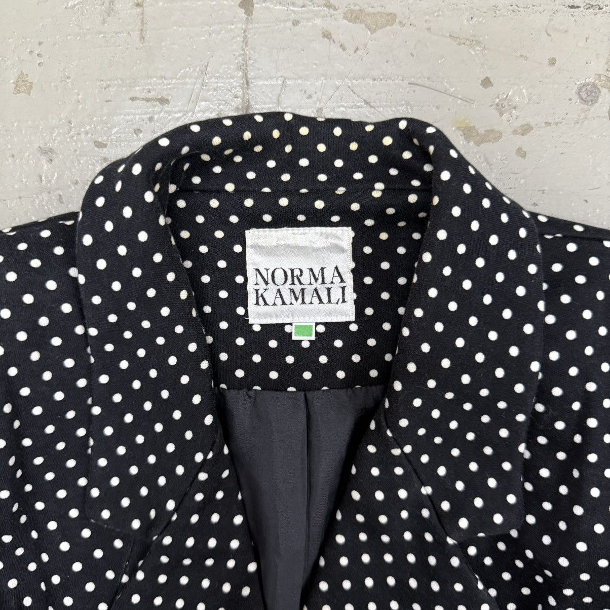 Norma Kamali Vintage Norma Kamali Polka Dot Blazer Jacket Size S / US 4 / IT 40 - 2 Thumbnail