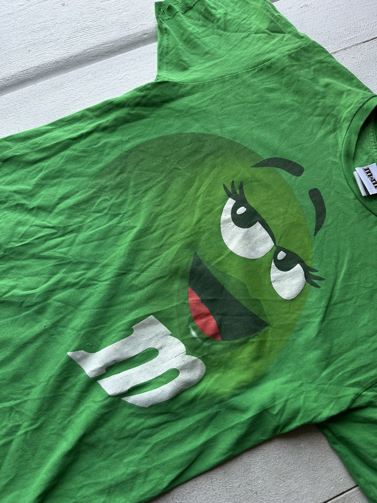 Other 🚨 M&M’s BIG GREEN LOGO HUMOR TEE Y2K BOXY M&ms mms Size US M / EU 48-50 / 2 - 3 Thumbnail