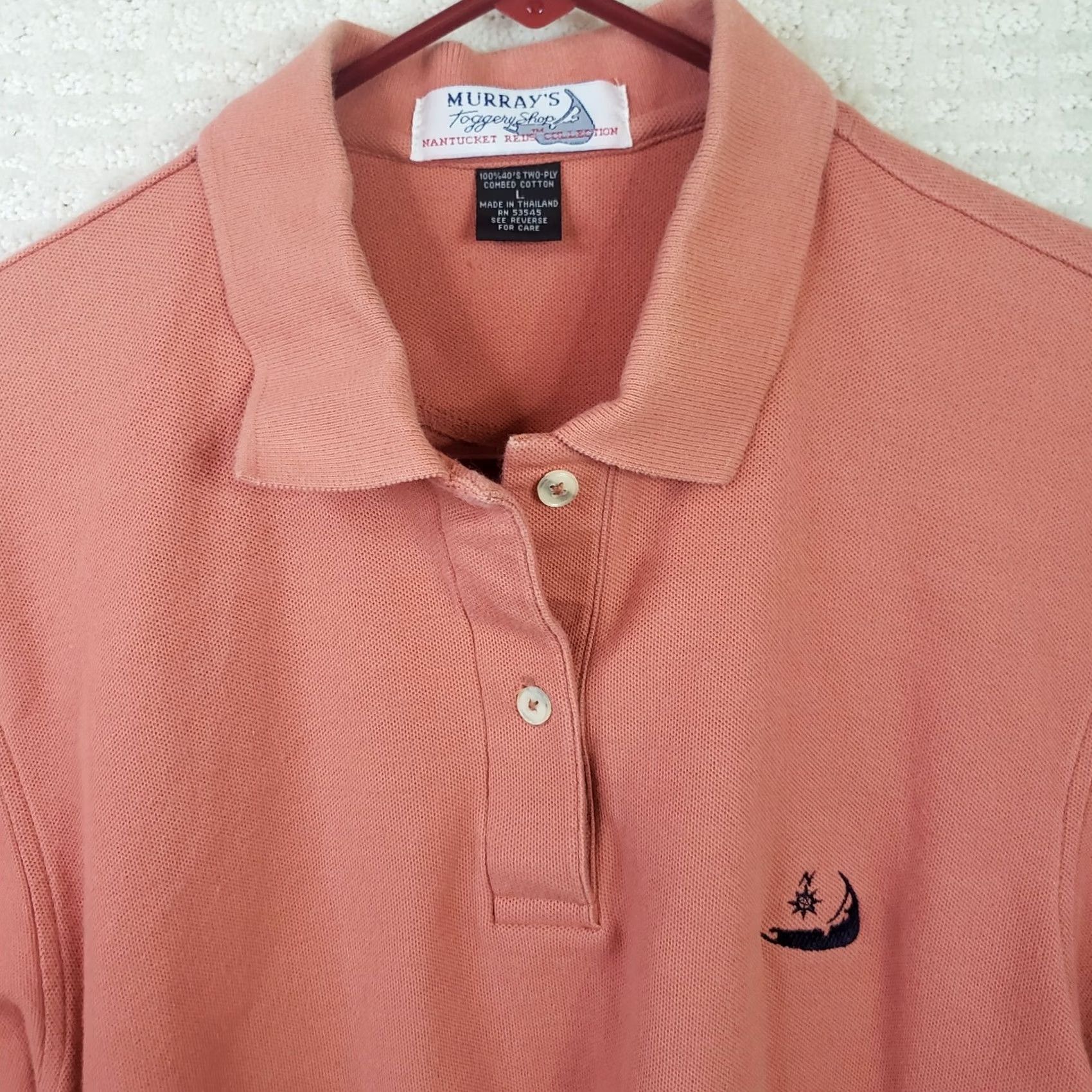 Tommy Bahama Tommy Bahama Polo Shirt Orange Men’s Short Sleeve Collared Golf Knit Cotton Spandex Embroidered Size L Regular Size L / US 10 / IT 46 - 3 Thumbnail